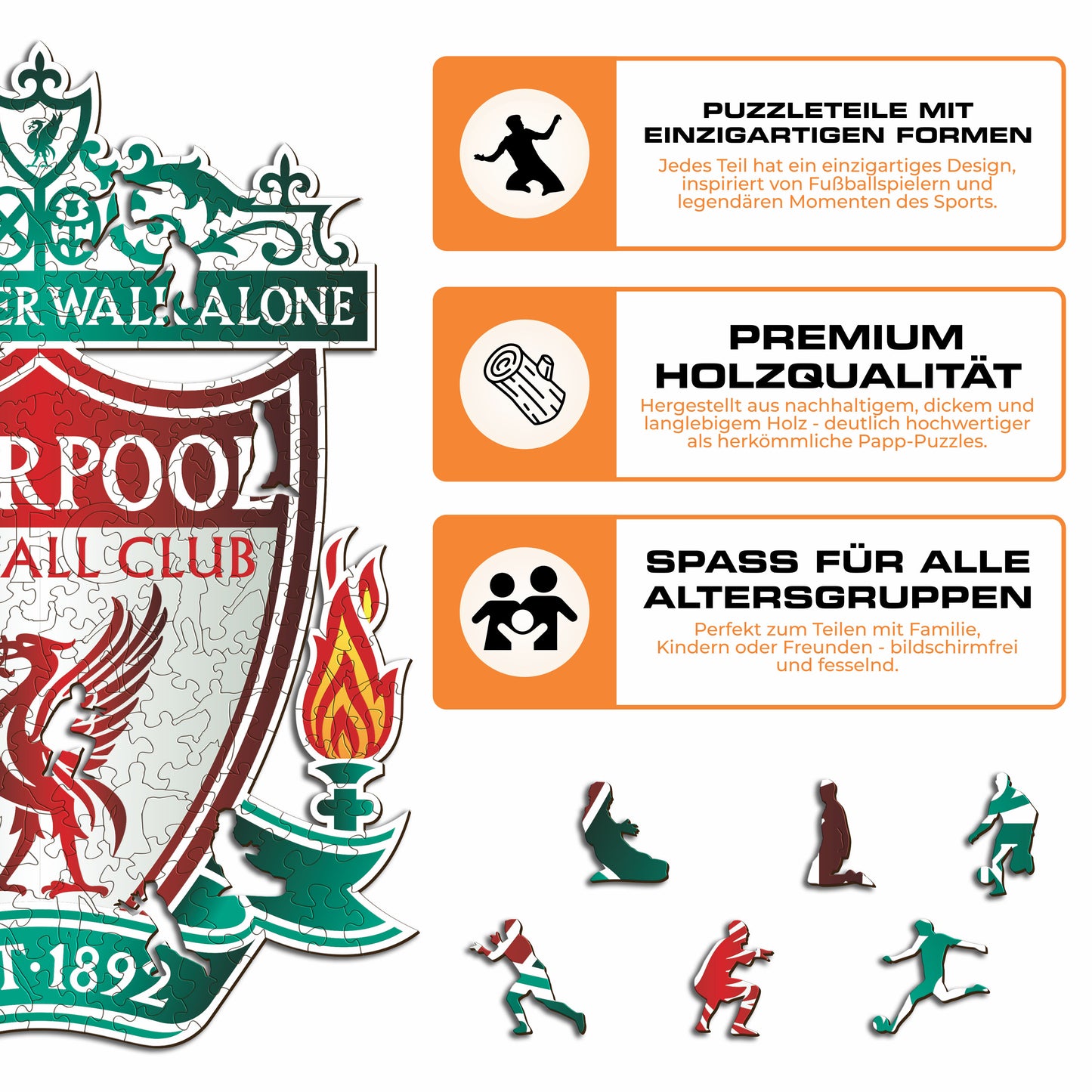 Liverpool FC® Logo - Holzpuzzle