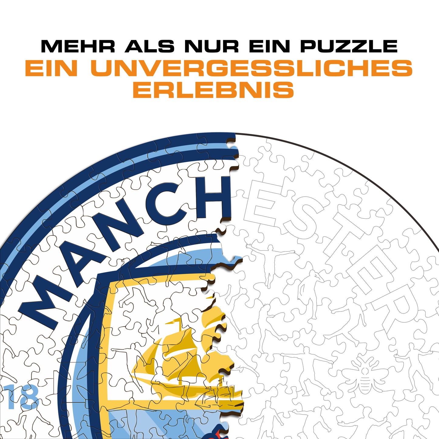 Manchester City FC® Logo - Holzpuzzle