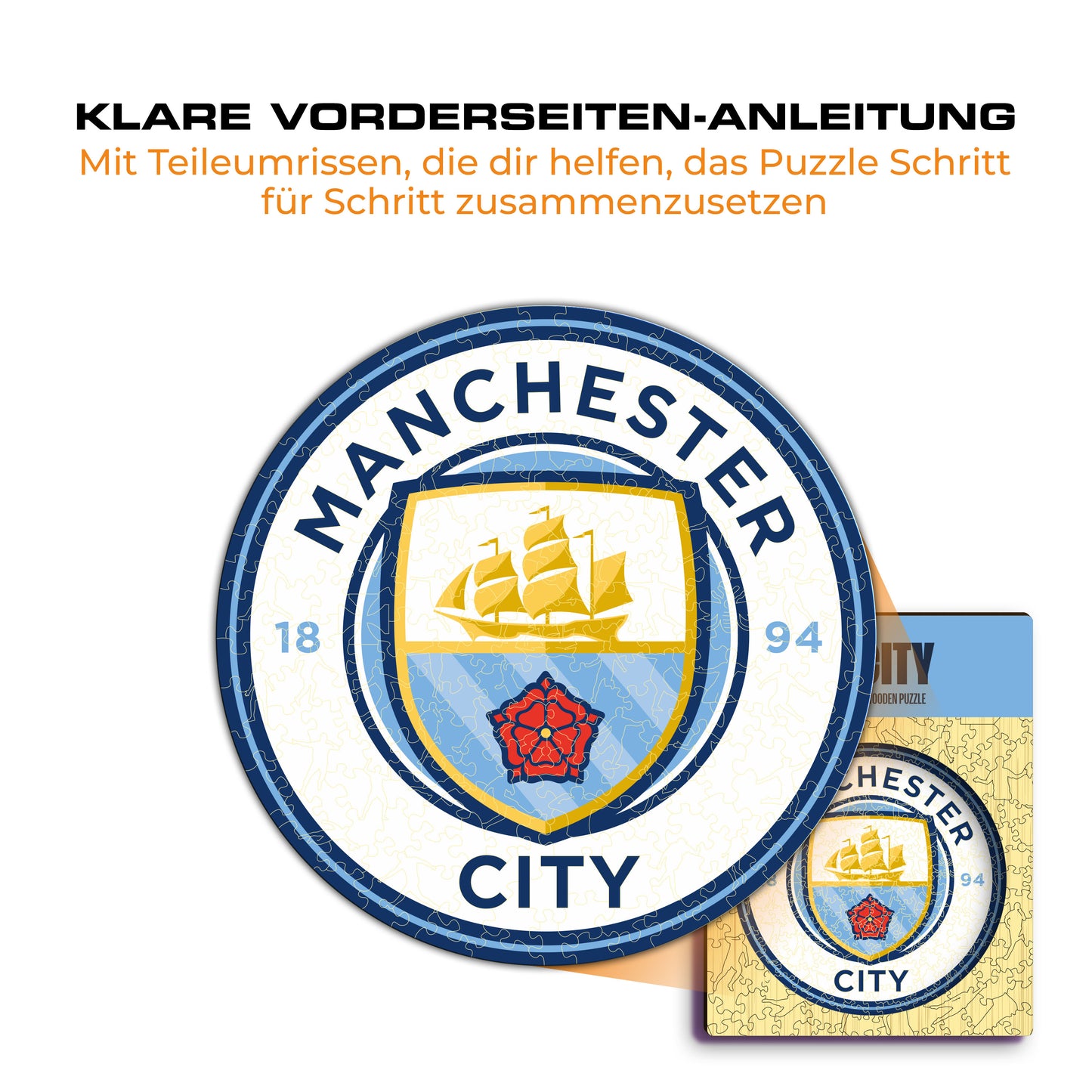 Manchester City FC® Logo - Holzpuzzle