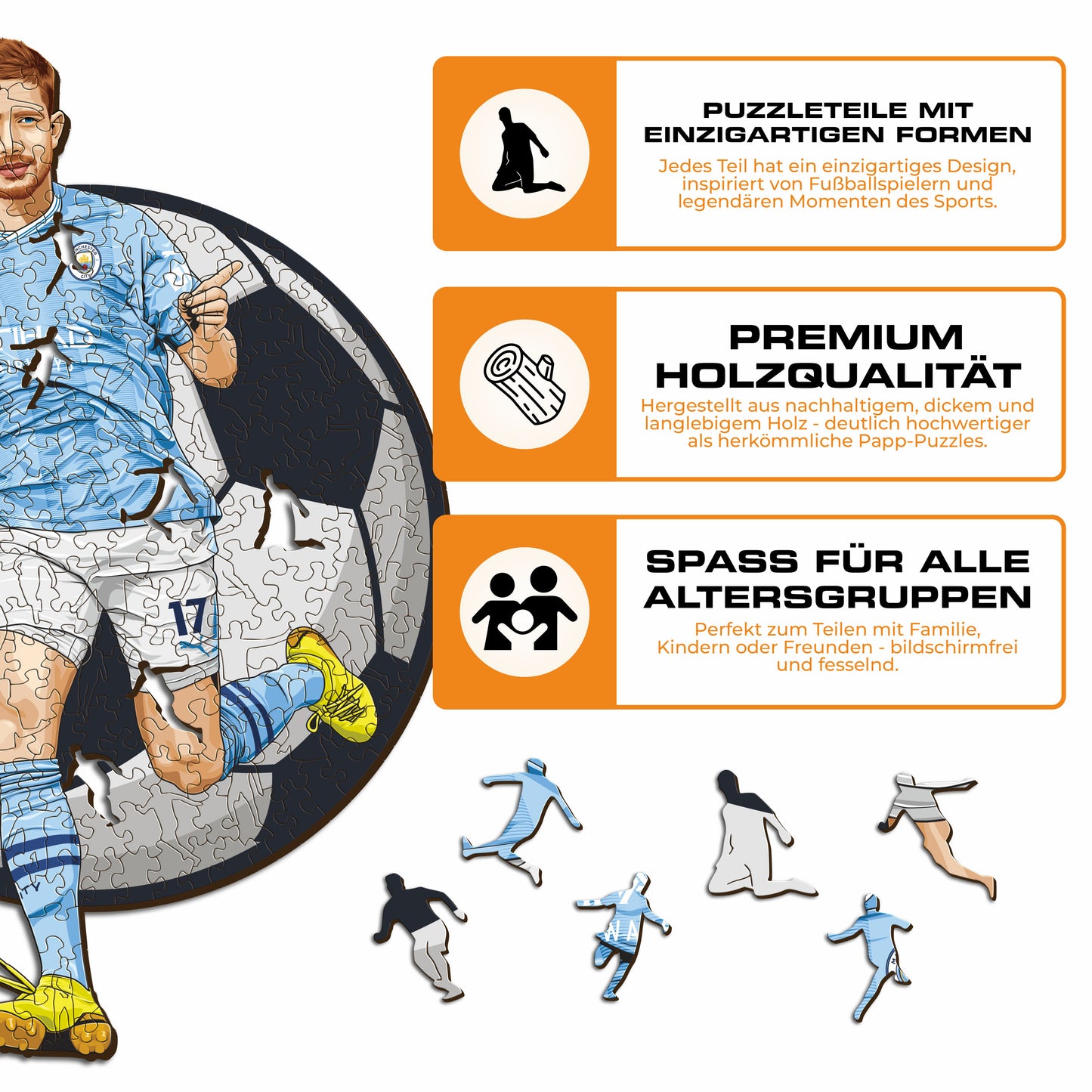 Kevin De Bruyne - Holzpuzzle