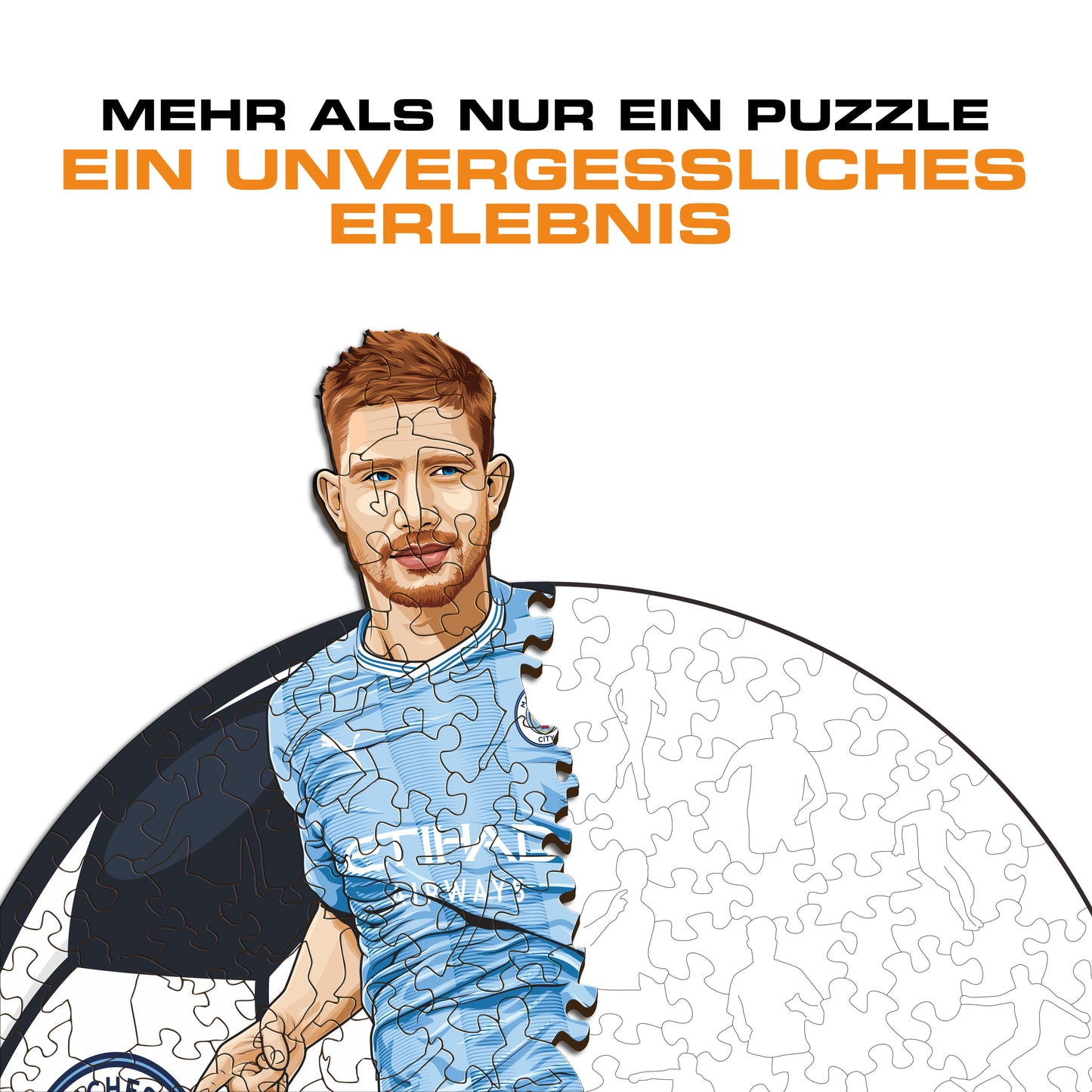 Kevin De Bruyne - Holzpuzzle