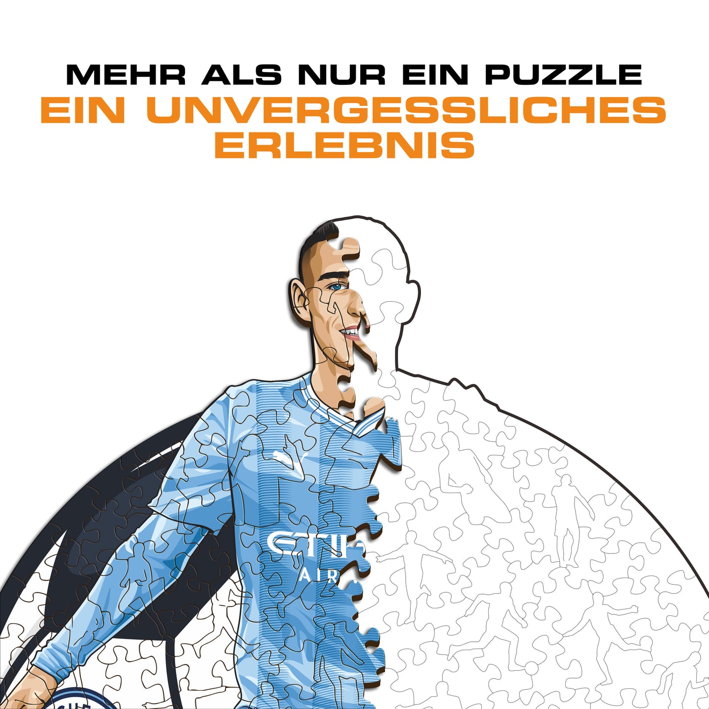 Phil Foden - Holzpuzzle