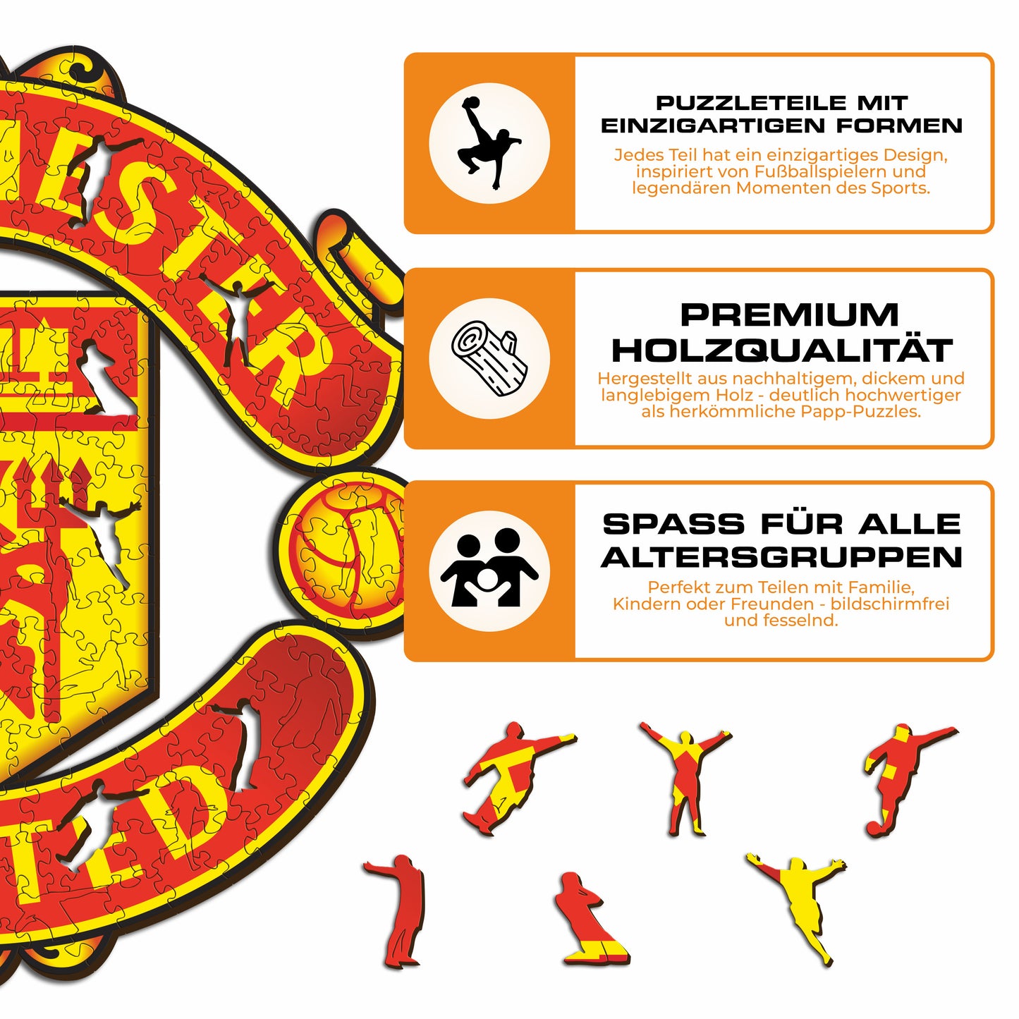Manchester United FC® Logo - Holzpuzzle