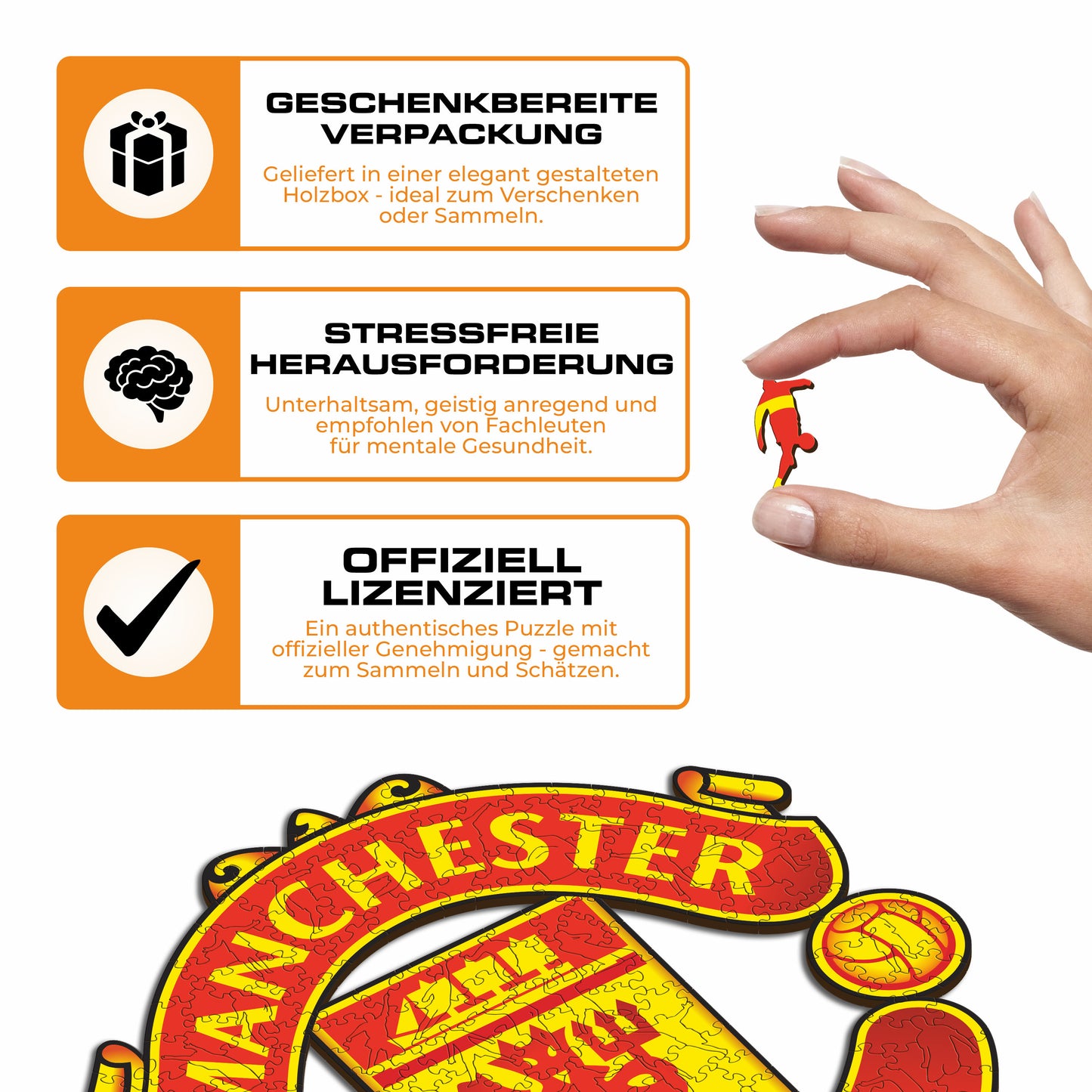 Manchester United FC® Logo - Holzpuzzle