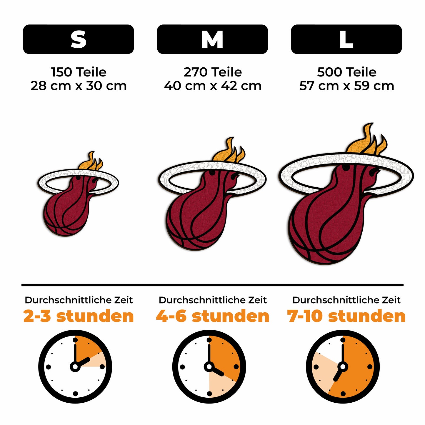 Miami Heat™ Logo - Holzpuzzle