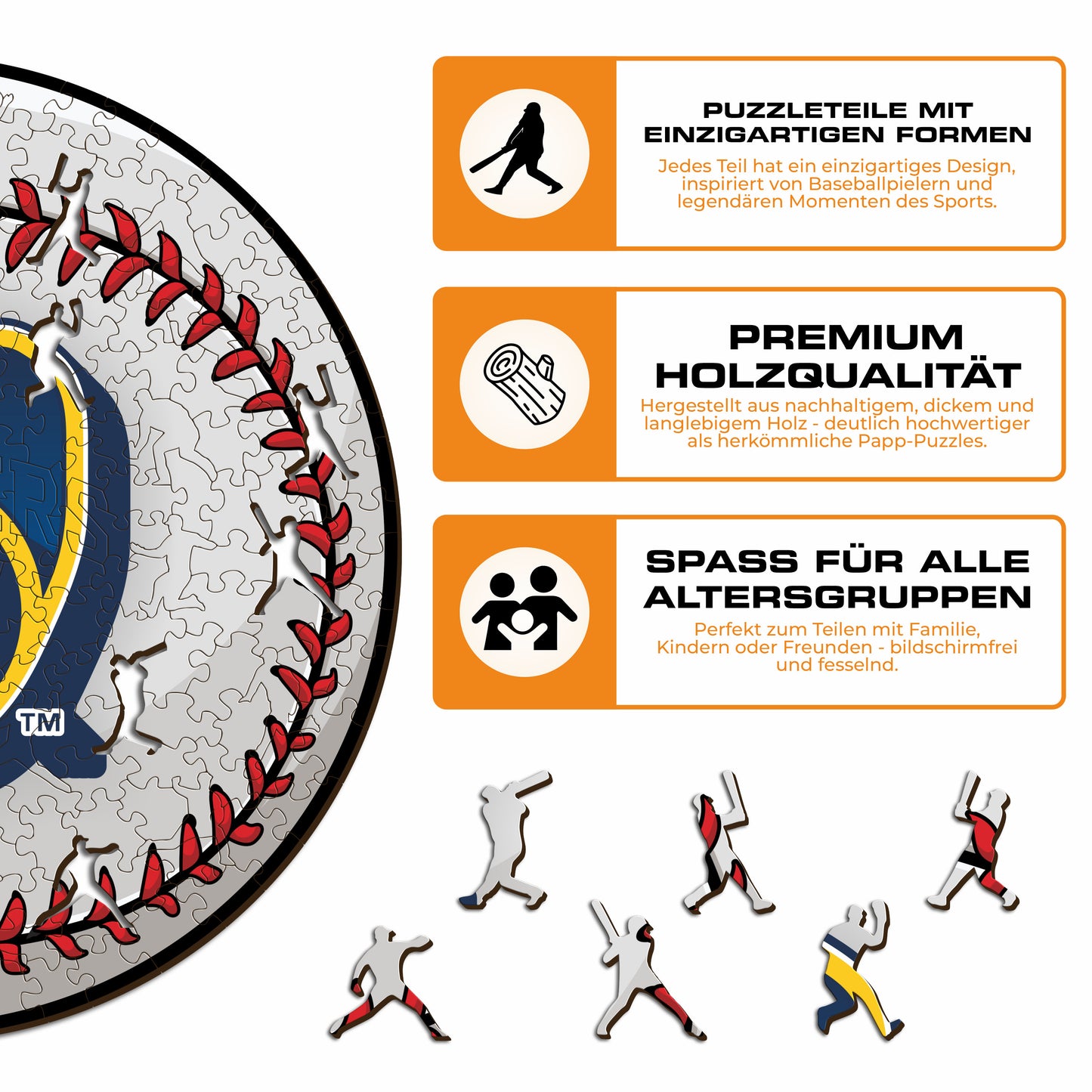 Milwaukee Brewers™ - Holzpuzzle