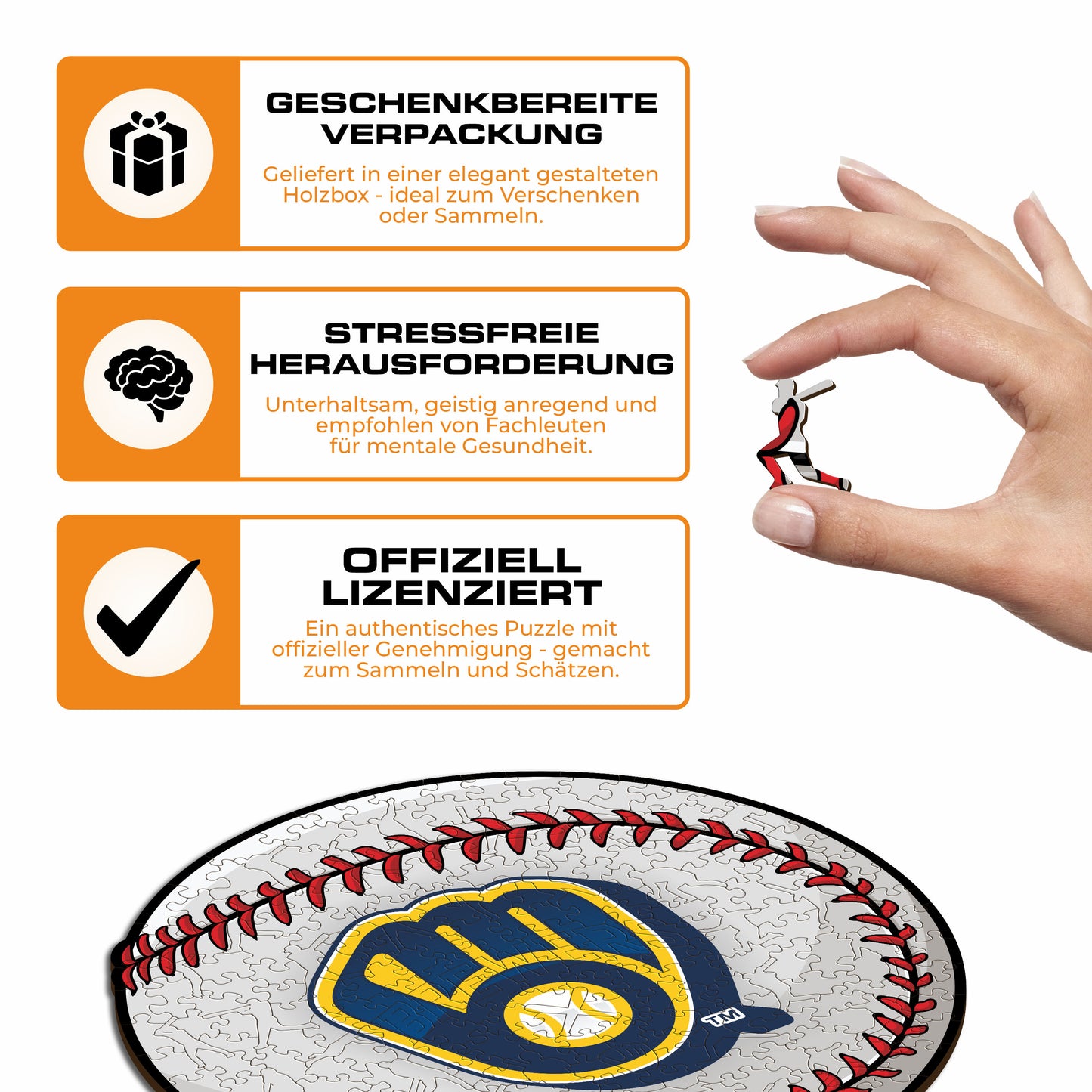 Milwaukee Brewers™ - Holzpuzzle