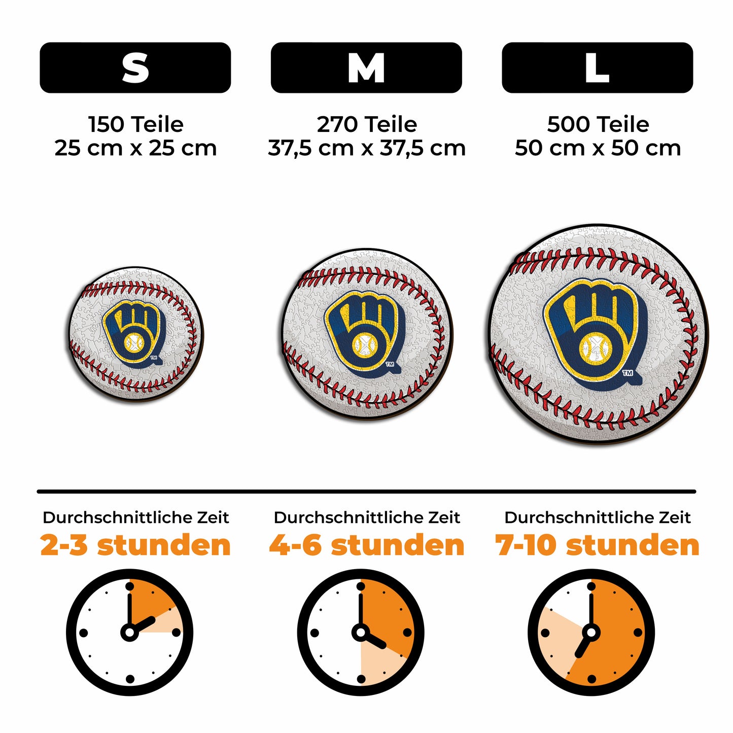 Milwaukee Brewers™ - Holzpuzzle