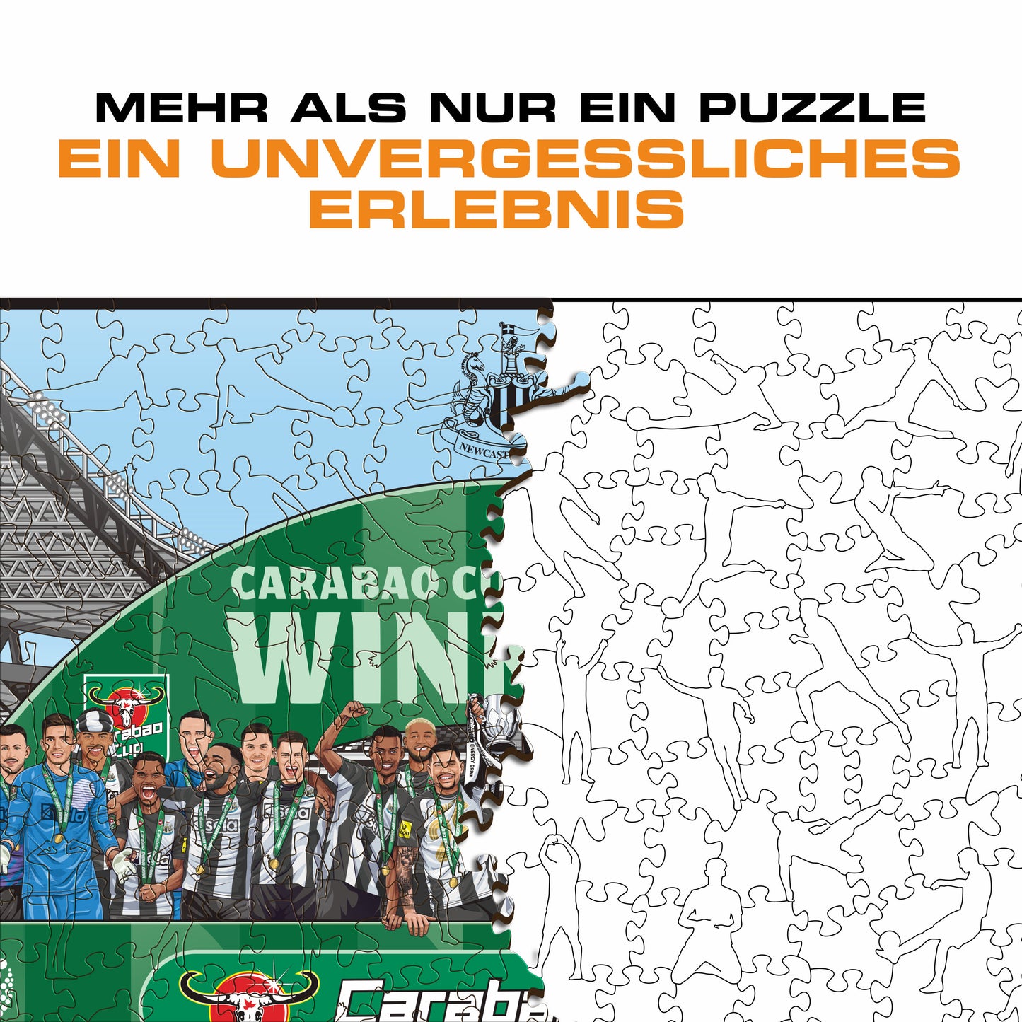 Newcastle United FC® Carabao-Cup 2024/25 Sieger – Holzpuzzle