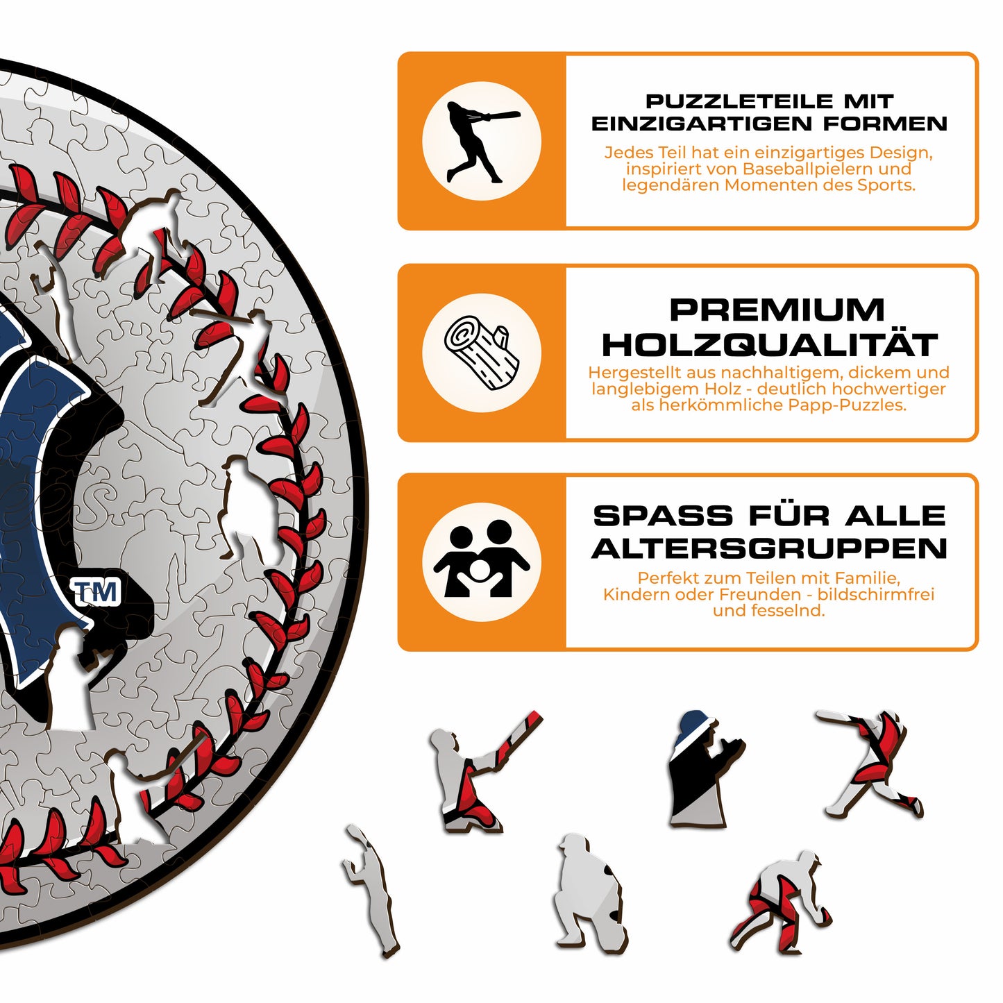 New York Yankees™ Baseball - Holzpuzzle