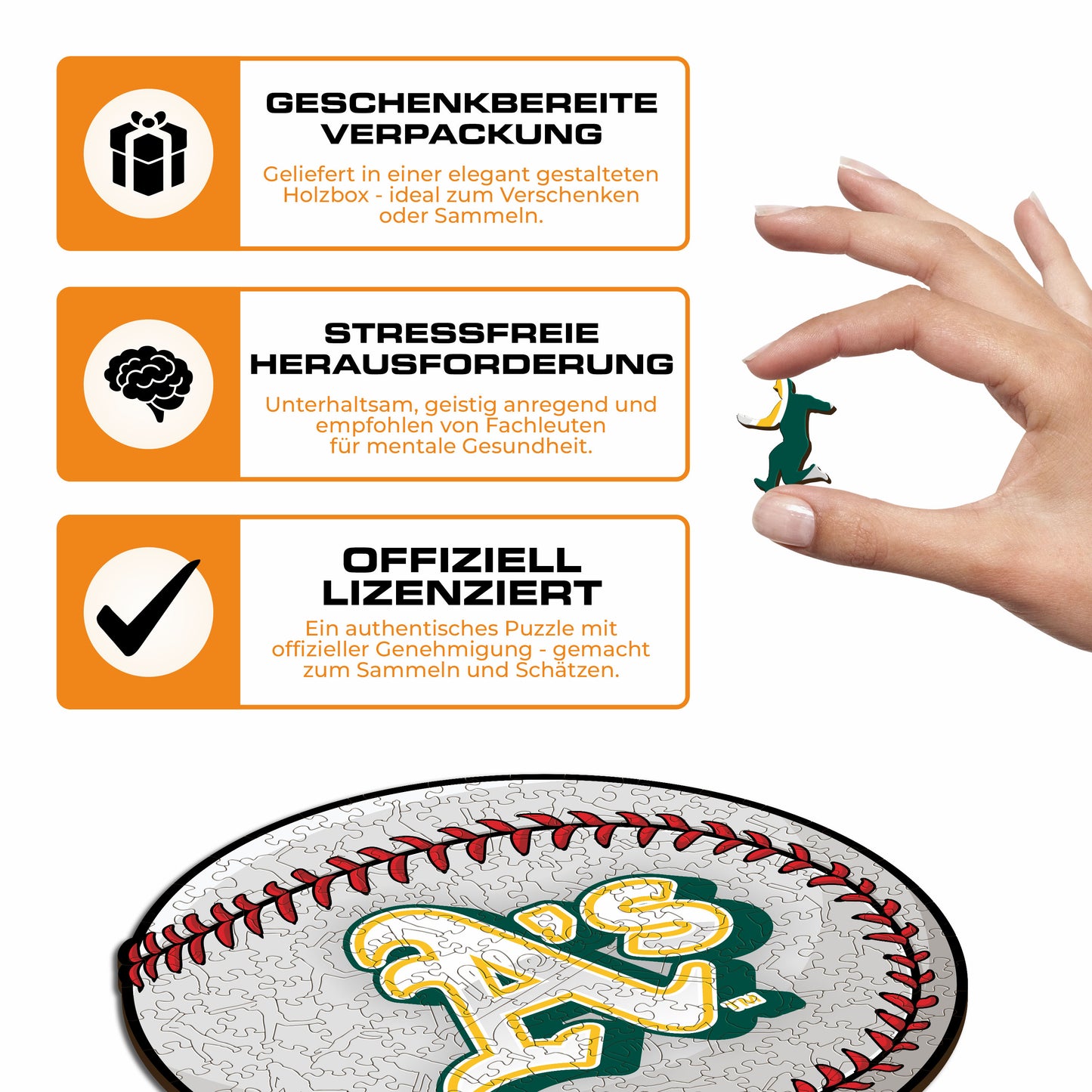 Oakland Athletics™ - Holzpuzzle