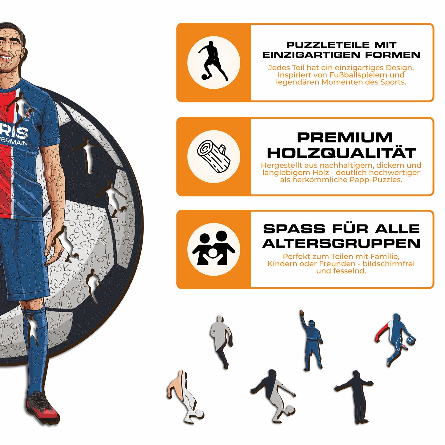 Achraf Hakimi - Holzpuzzle