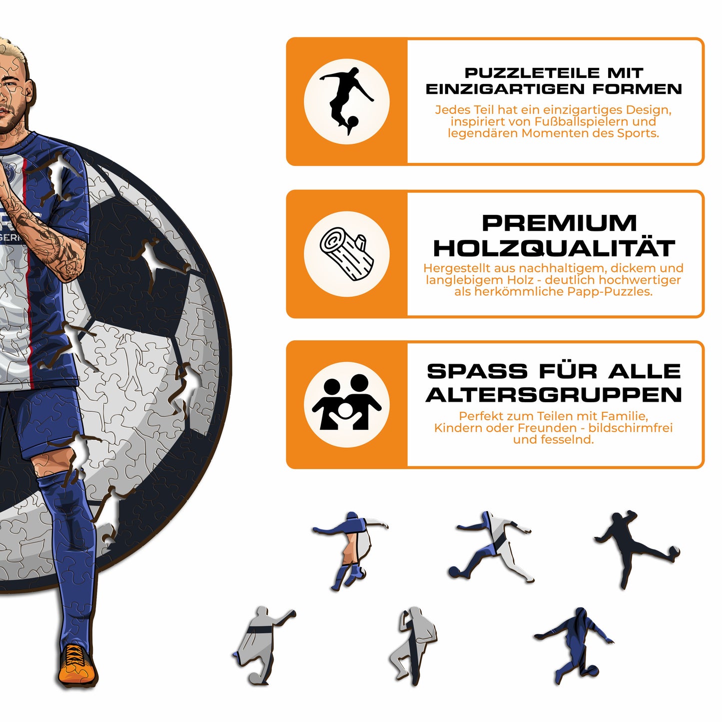 Neymar Jr. - Holzpuzzle