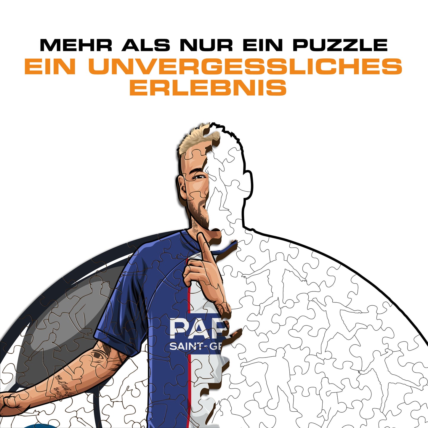 Neymar Jr. - Holzpuzzle