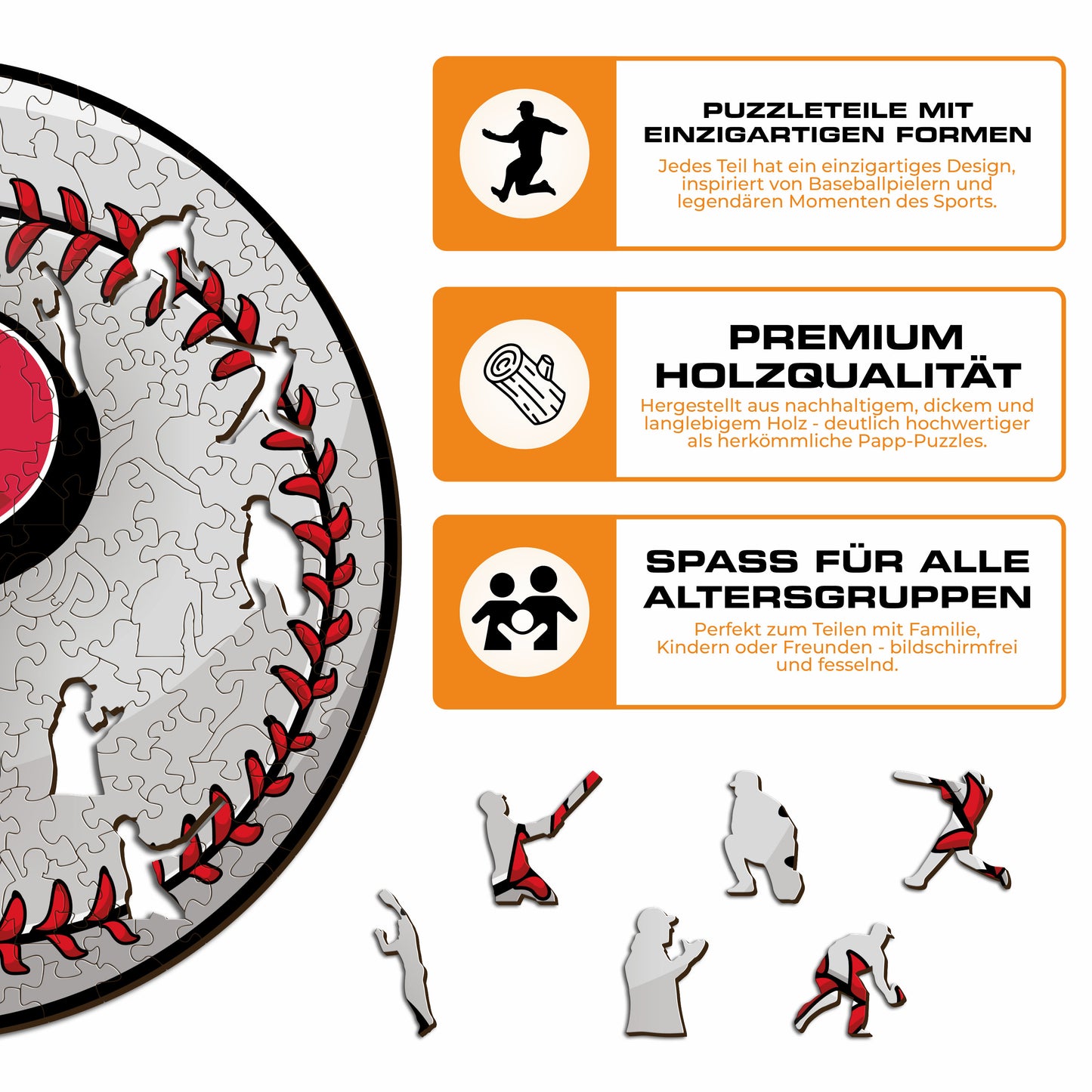 Philadelphia Phillies™ Baseball - Holzpuzzle