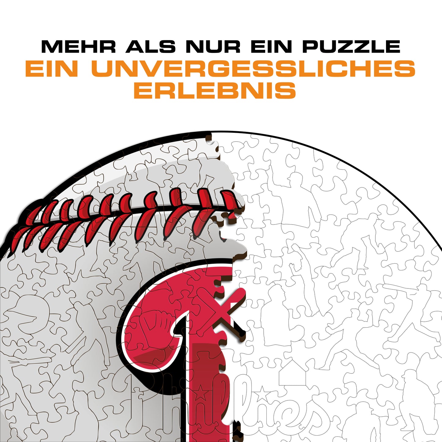 Philadelphia Phillies™ Baseball - Holzpuzzle