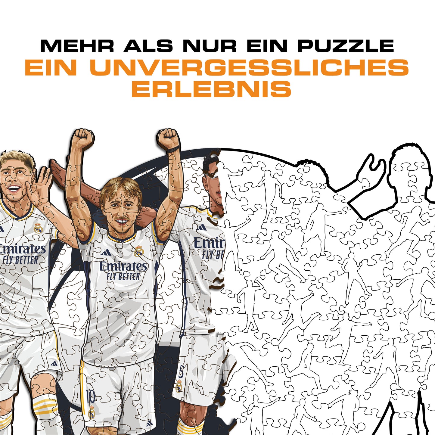 Real Madrid CF® 5 Players - Holzpuzzle