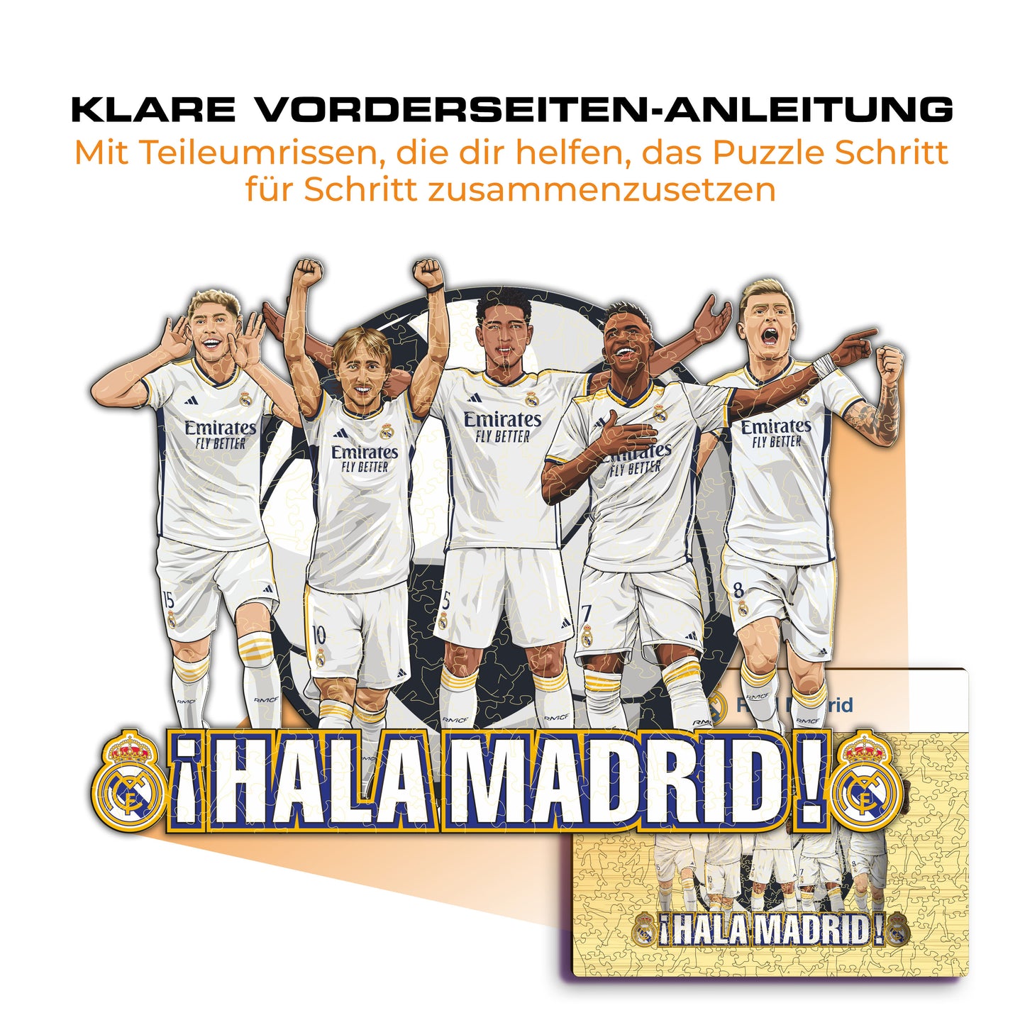 Real Madrid CF® 5 Players - Holzpuzzle