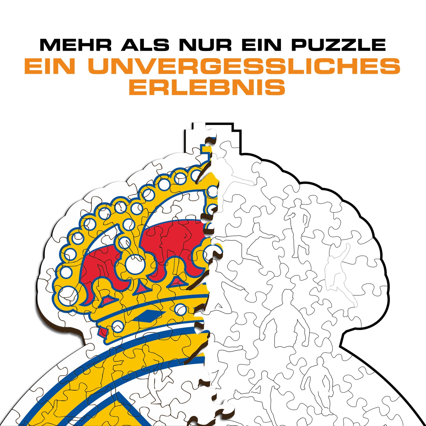 Real Madrid CF® Logo - Holzpuzzle