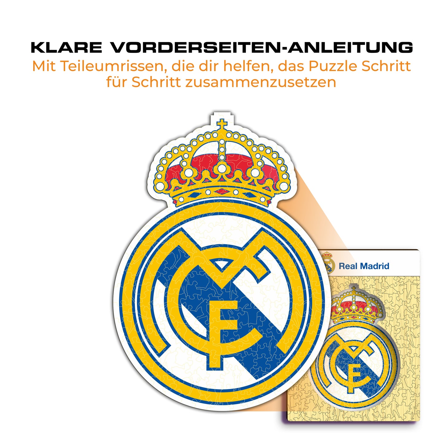 Real Madrid CF® Logo - Holzpuzzle