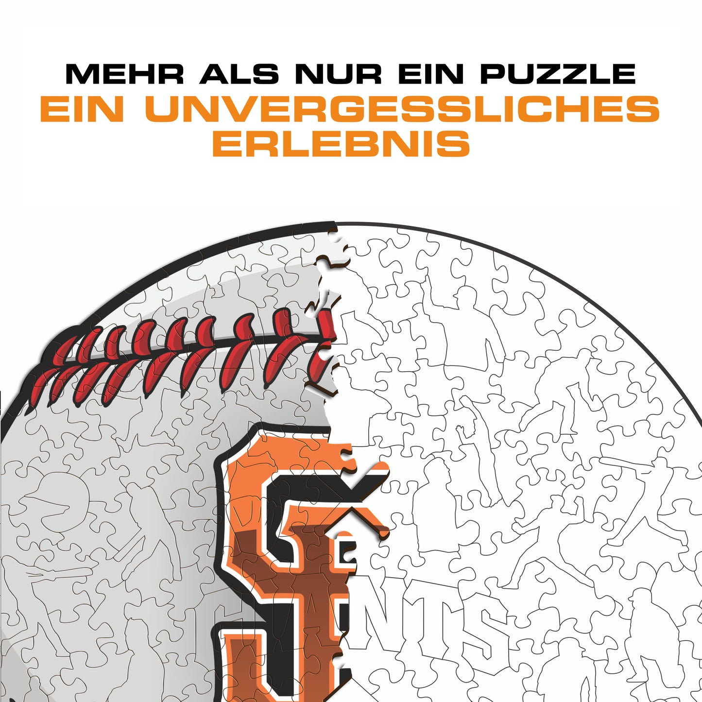 San Francisco Giants™ Baseball - Holzpuzzle