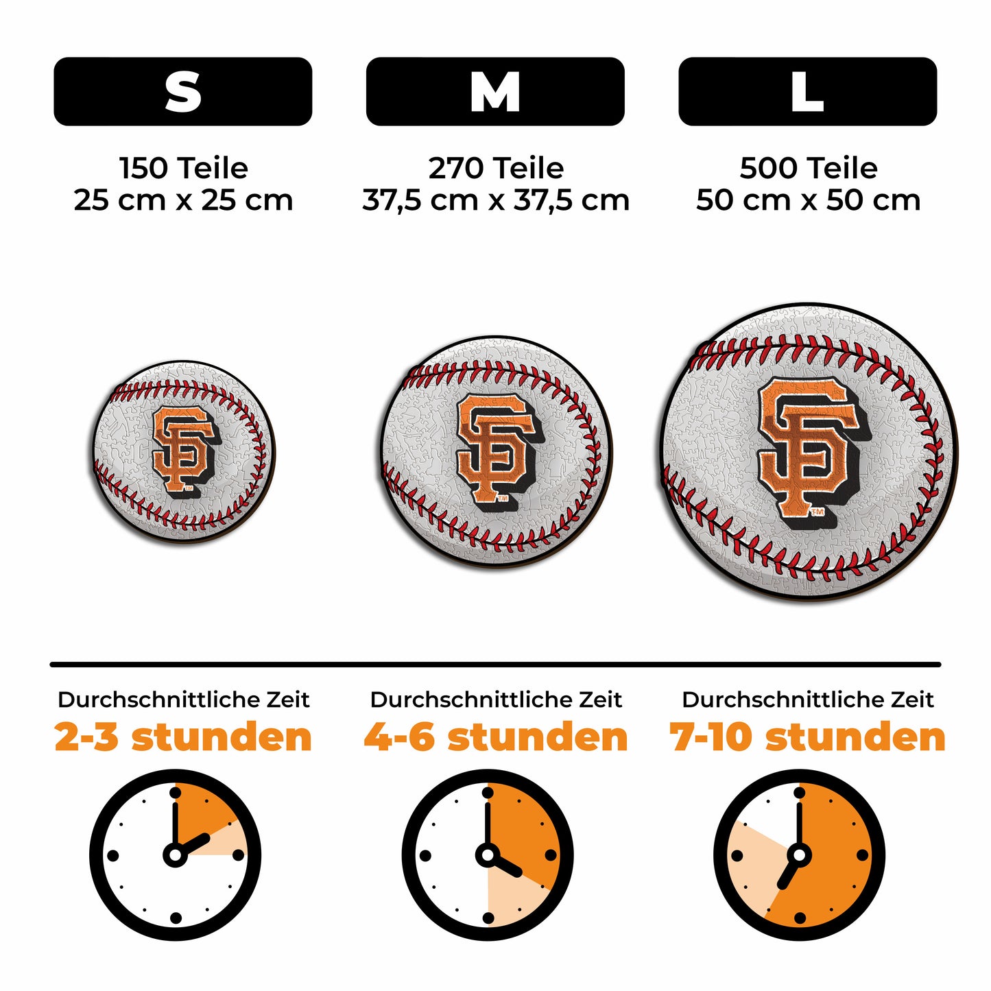 San Francisco Giants™ Baseball - Holzpuzzle