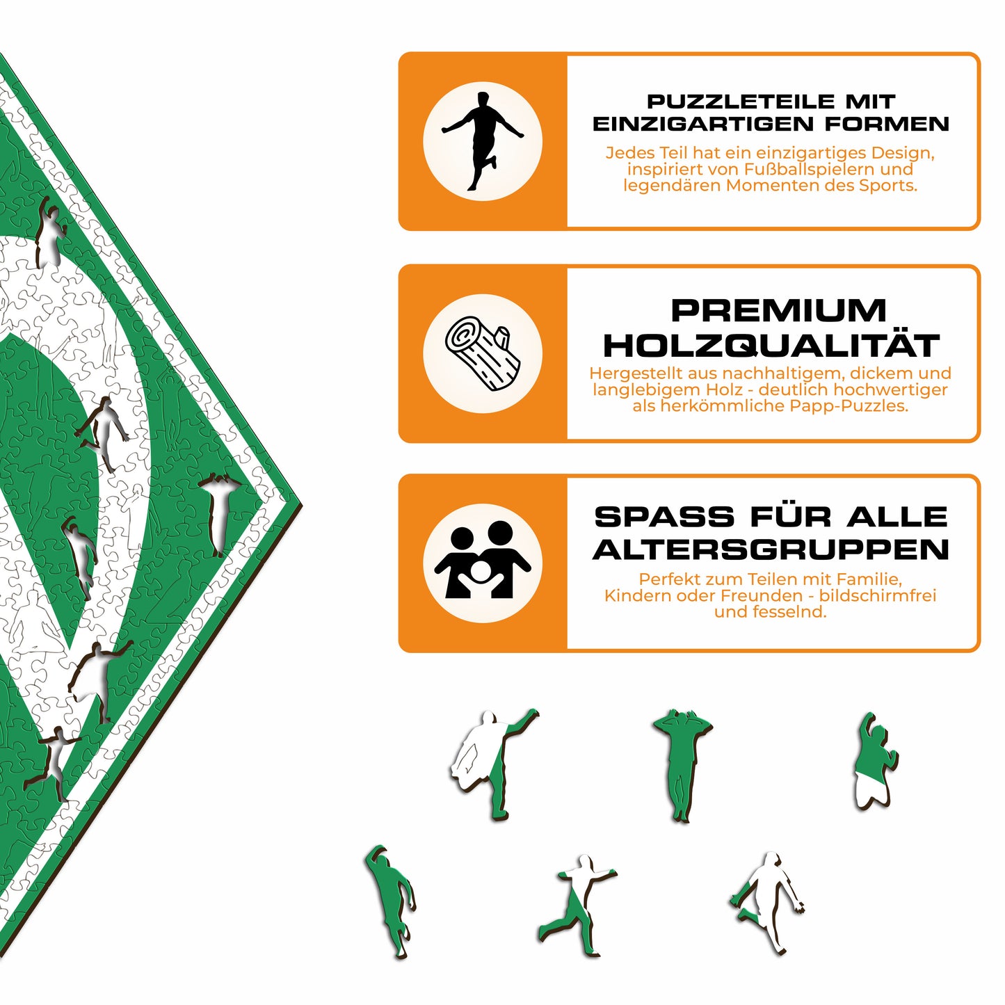 SV Werder Bremen® Logo - Holzpuzzle