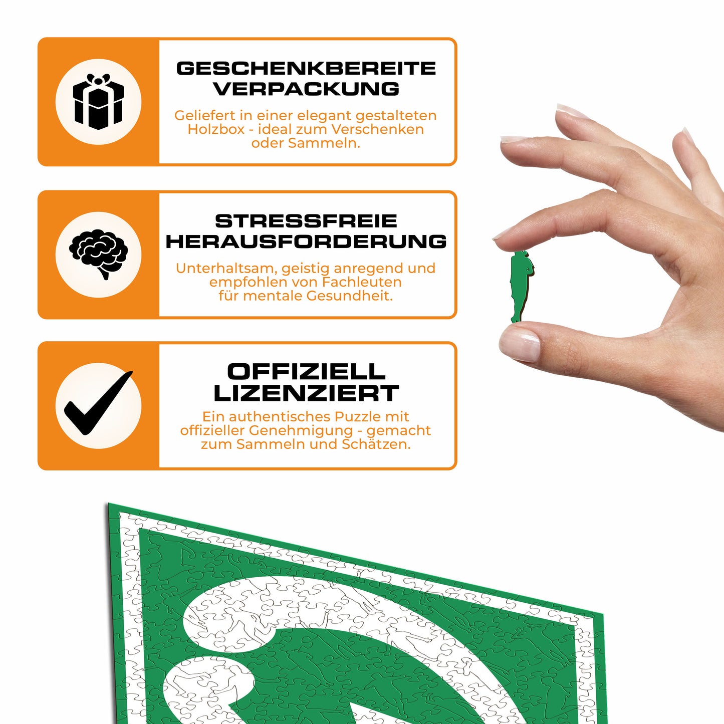 SV Werder Bremen® Logo - Holzpuzzle