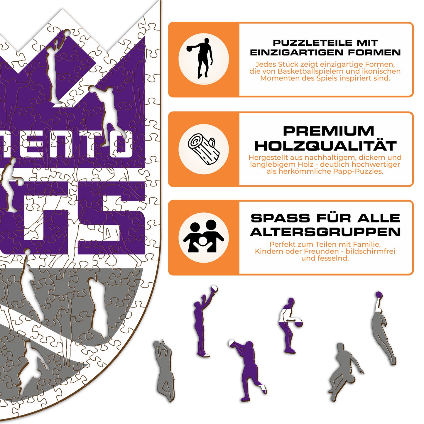 Sacramento Kings™ Logo - Holzpuzzle