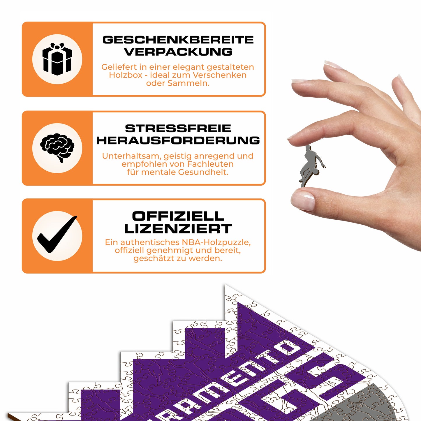 Sacramento Kings™ Logo - Holzpuzzle
