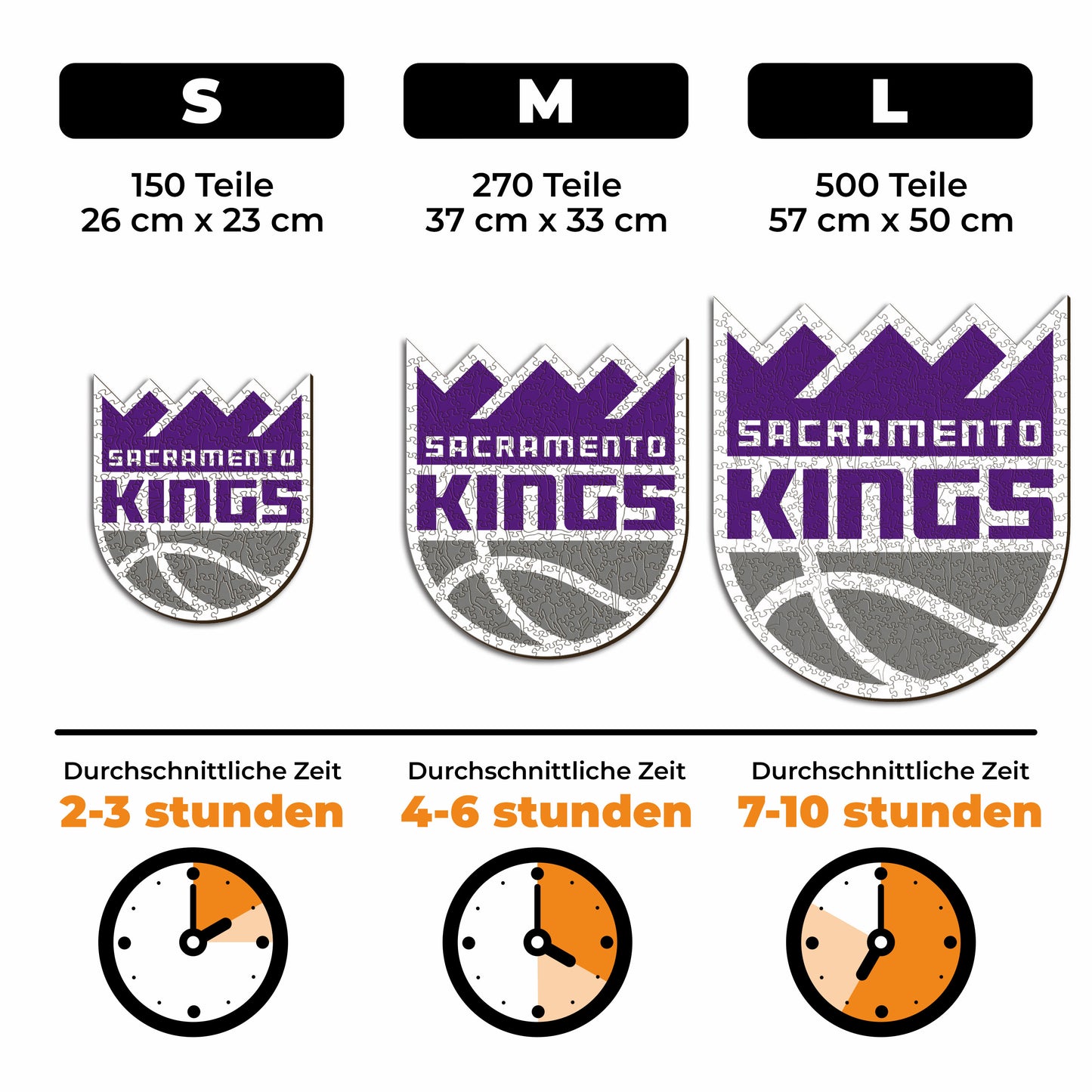 Sacramento Kings™ Logo - Holzpuzzle