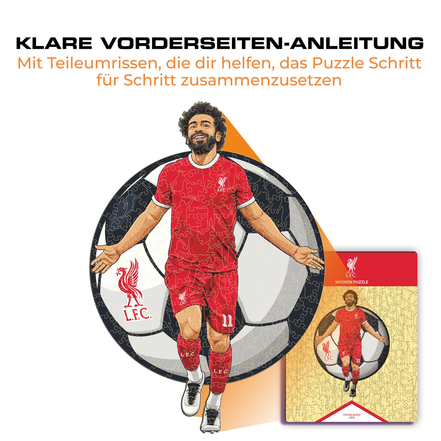 Mohamed Salah - Holzpuzzle