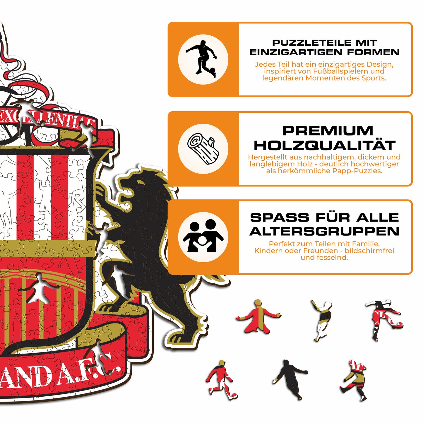 Sunderland AFC® Logo - Holzpuzzle
