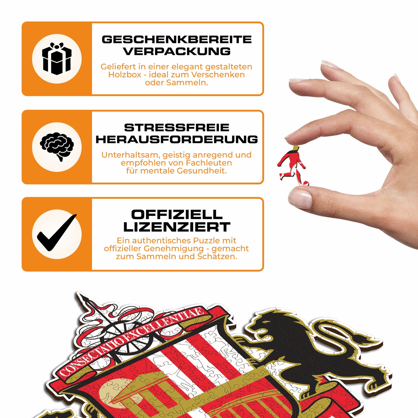 Sunderland AFC® Logo - Holzpuzzle