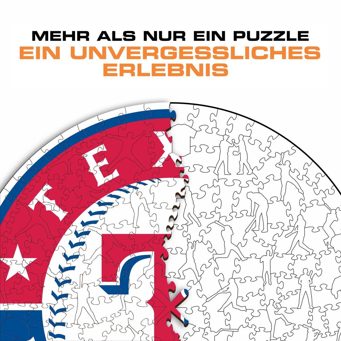 Texas Rangers™ Logo - Holzpuzzle