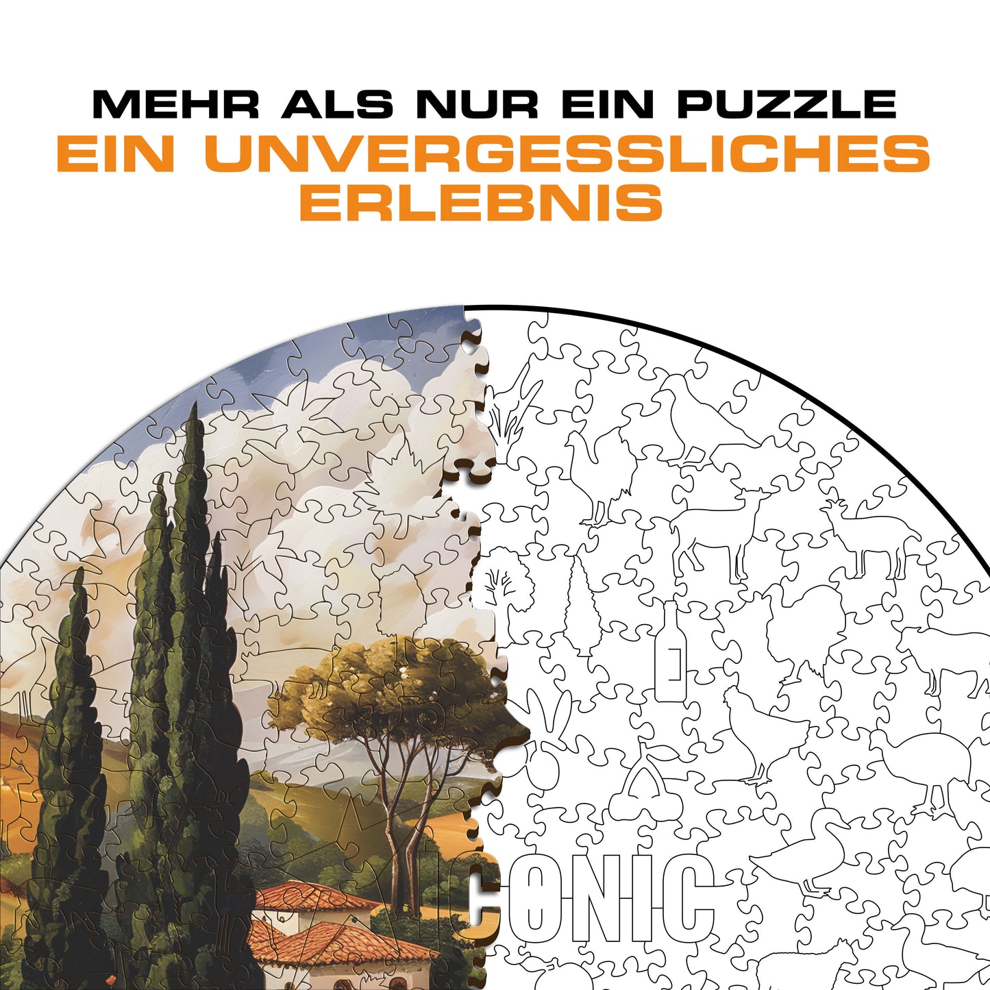 Toskana - Holzpuzzle