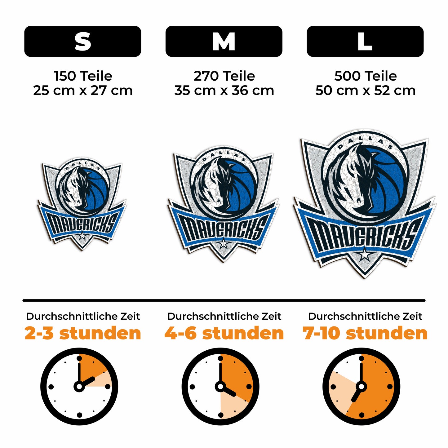 Dallas Mavericks™ Logo - Holzpuzzle