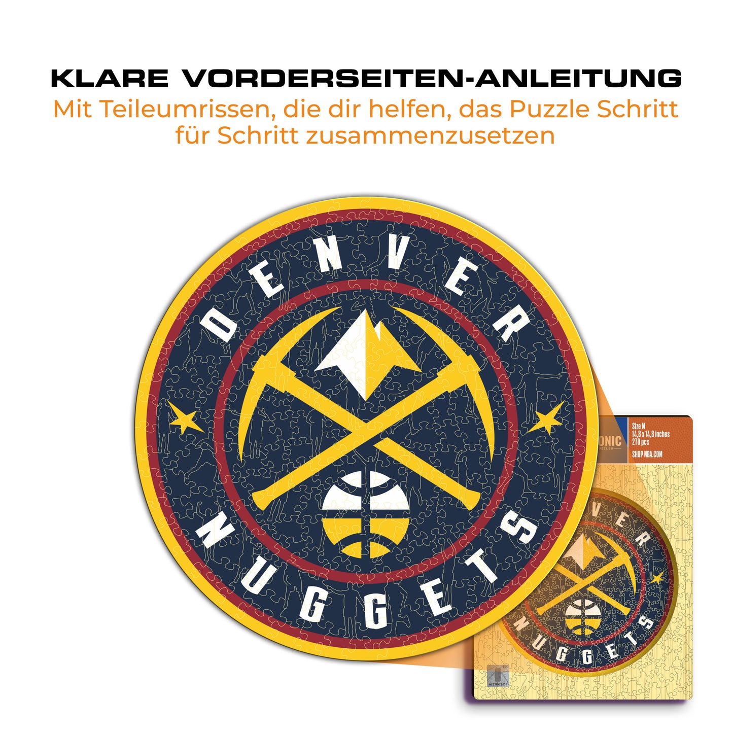 Denver Nuggets™ Logo - Holzpuzzle