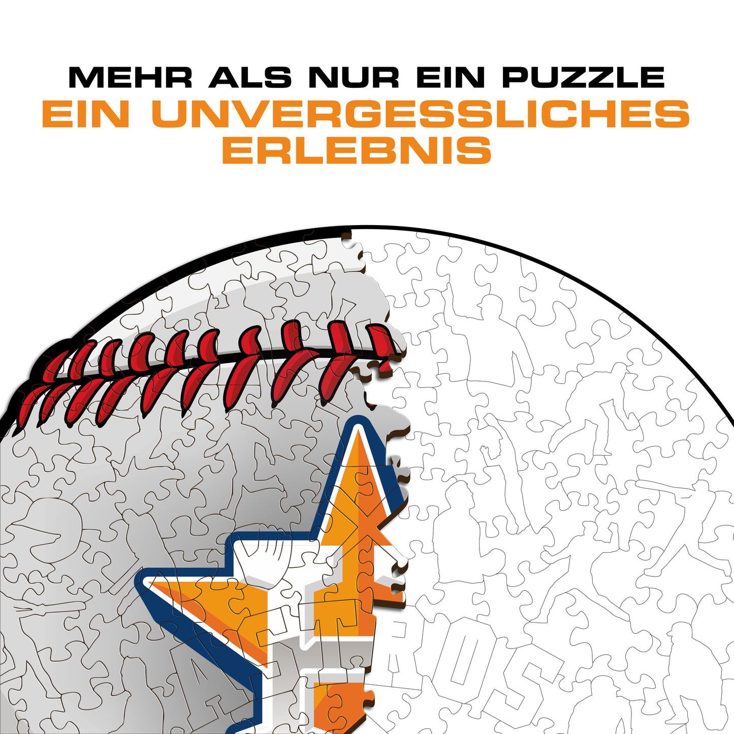 Houston Astros™ Baseball - Holzpuzzle