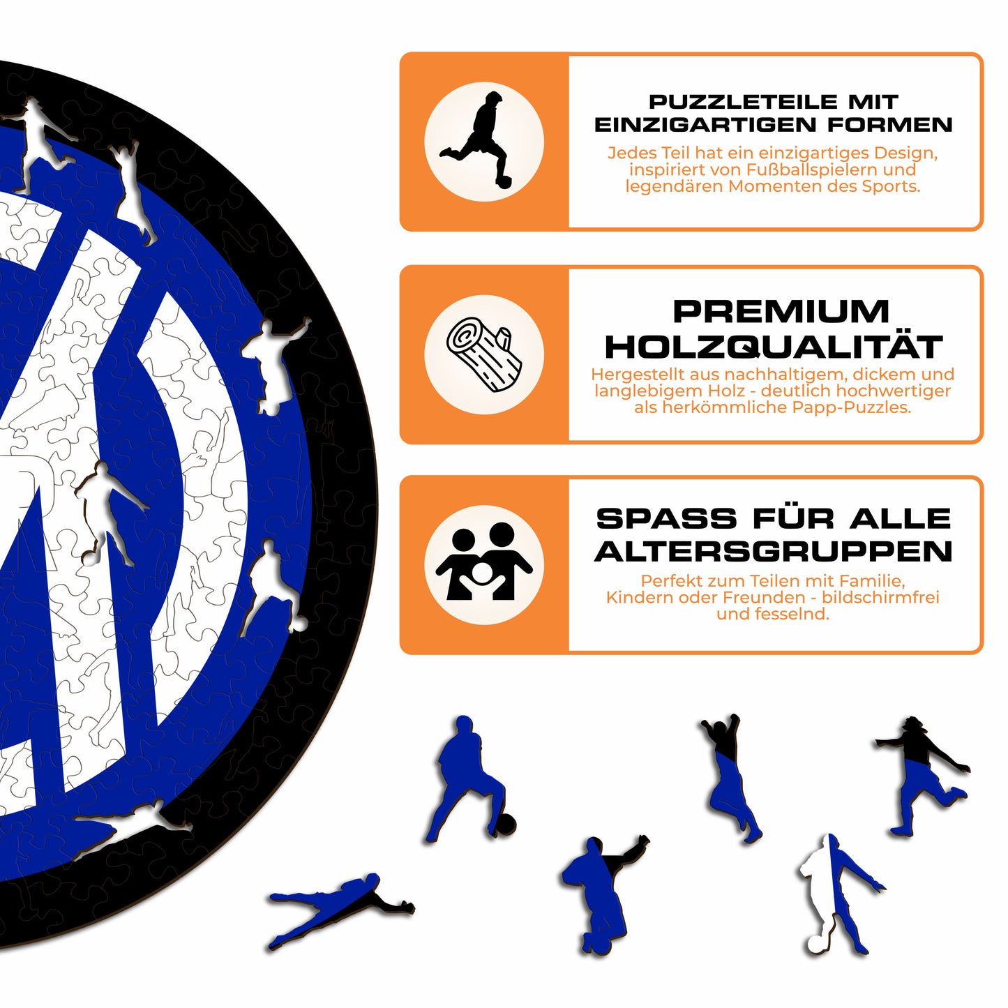 FC Inter® Logo - Holzpuzzle