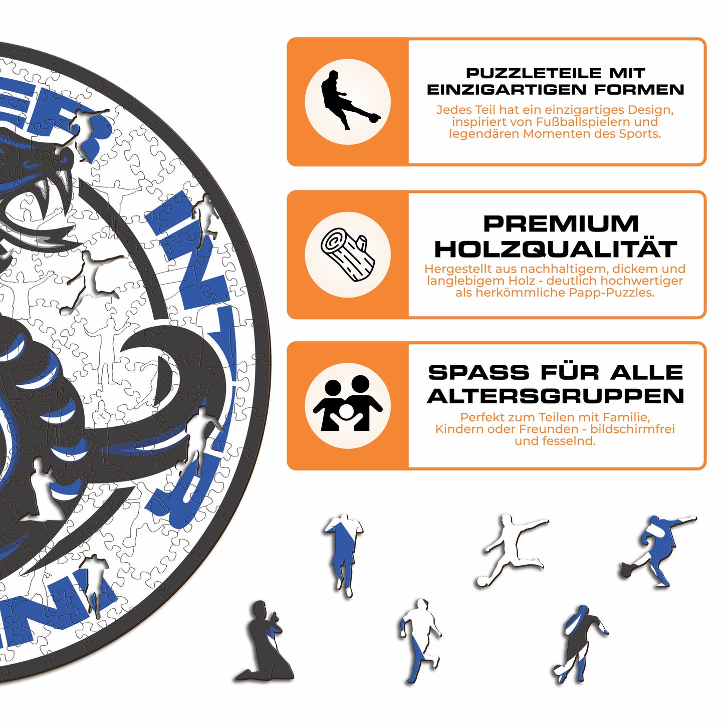 FC Inter® Snake - Holzpuzzle