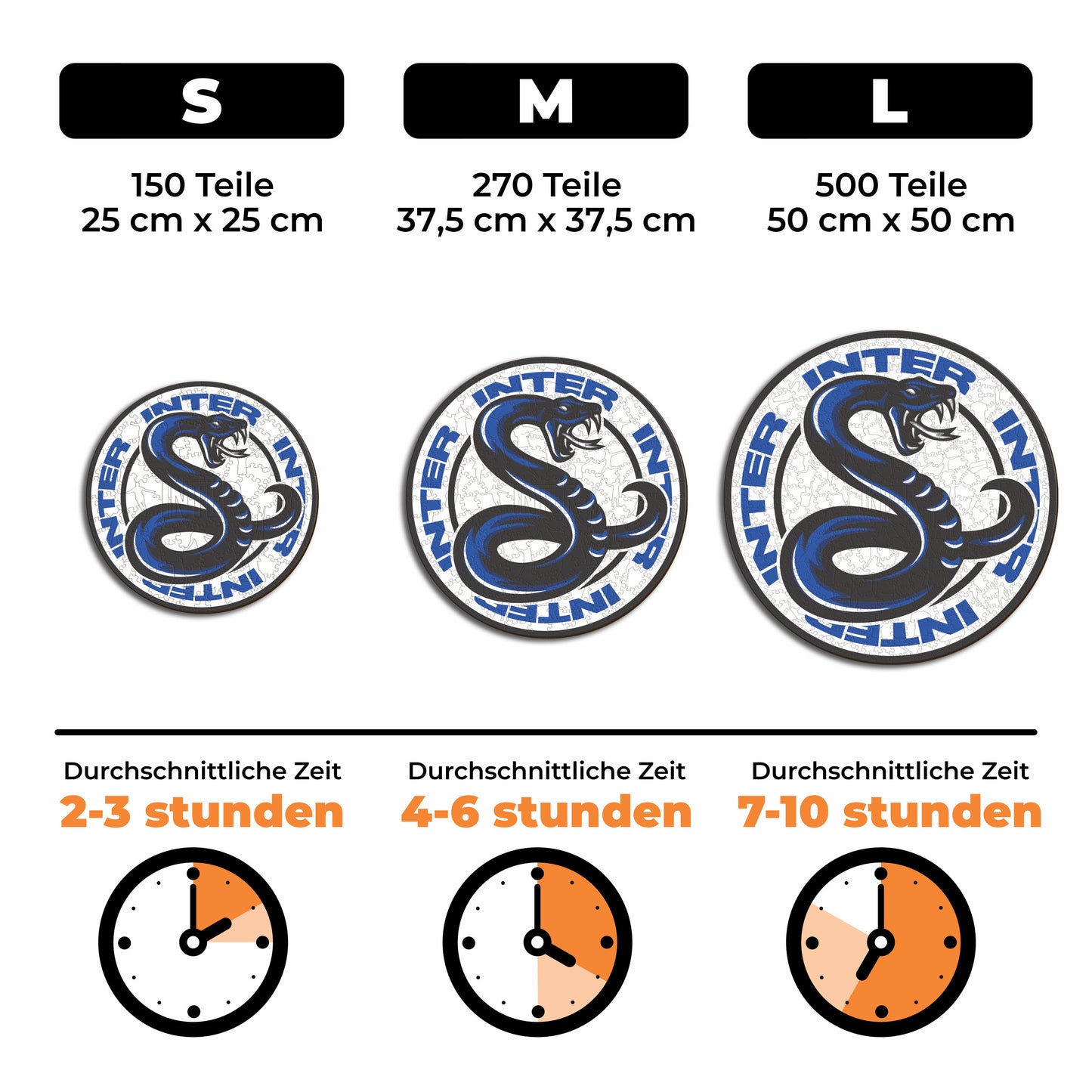 FC Inter® Snake - Holzpuzzle