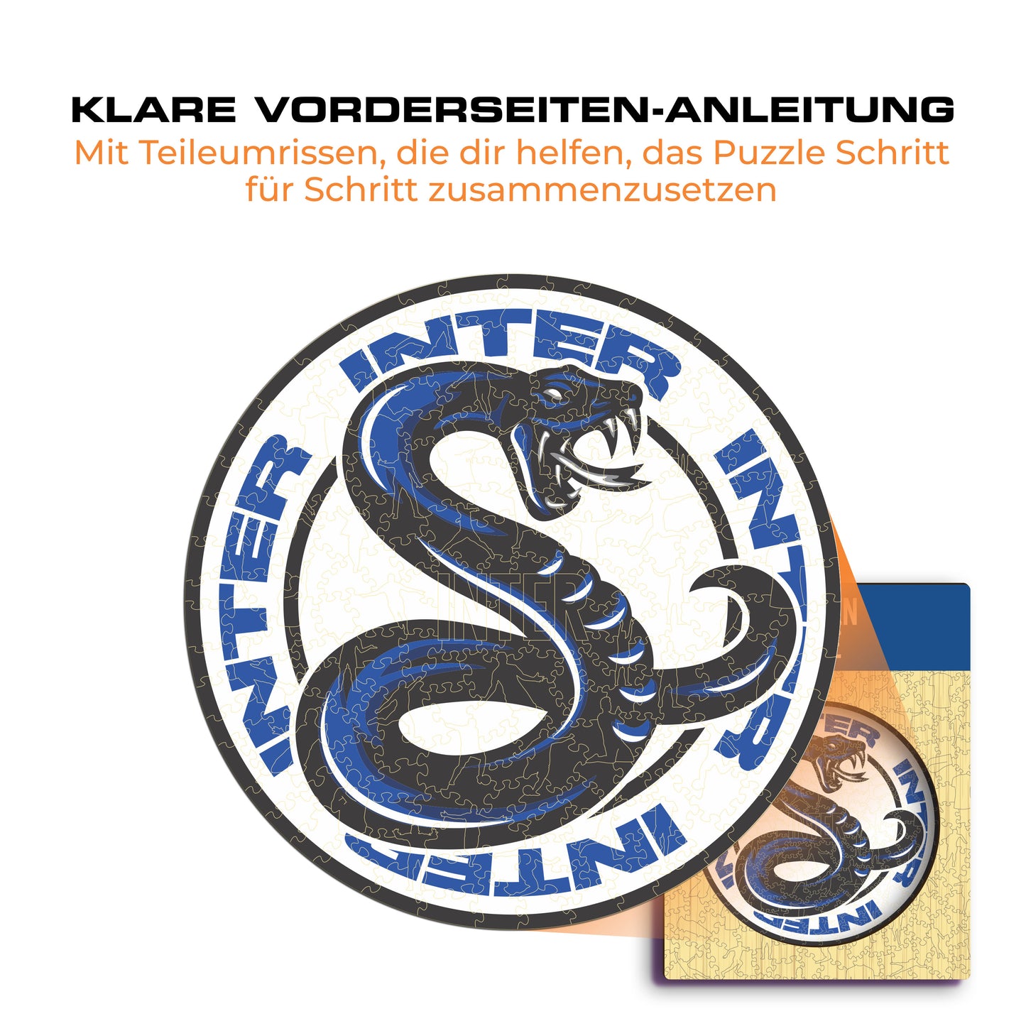 FC Inter® Snake - Holzpuzzle