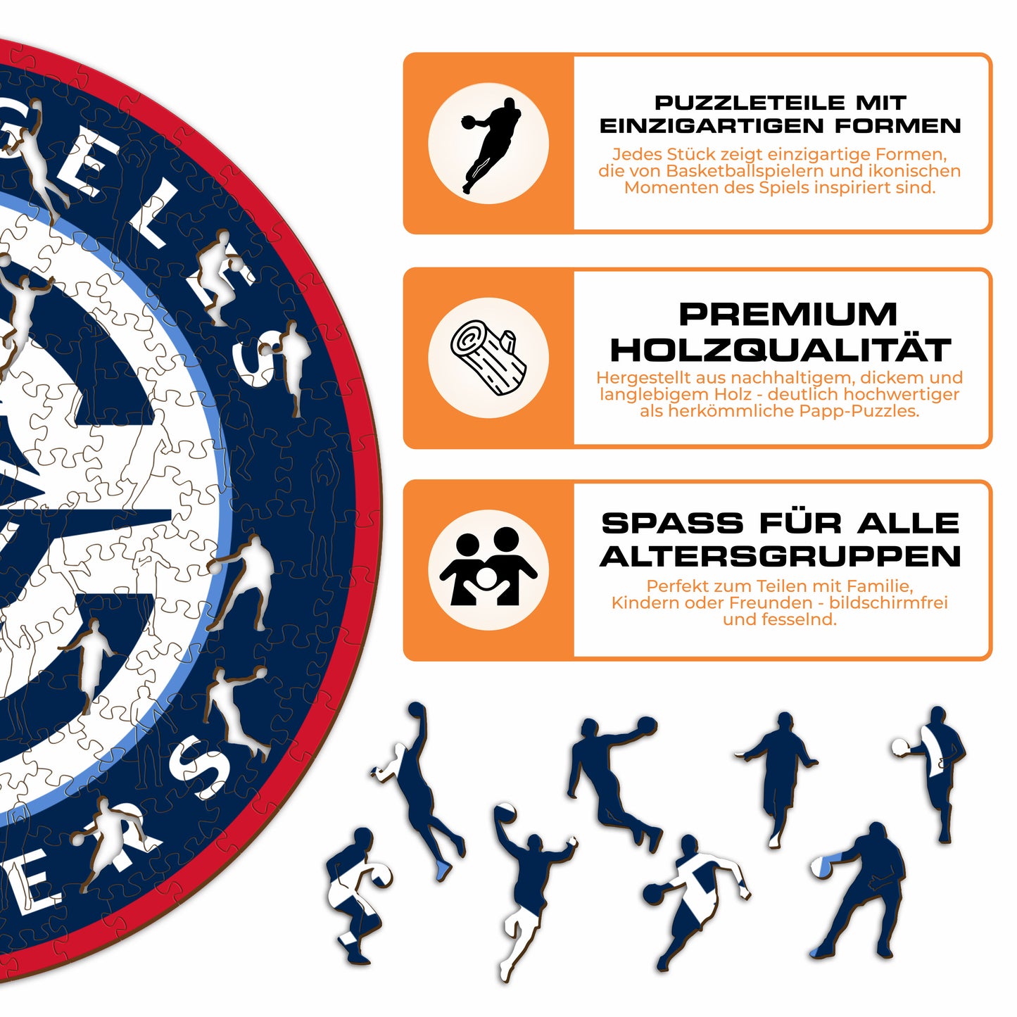 Los Angeles Clippers™ Logo - Holzpuzzle