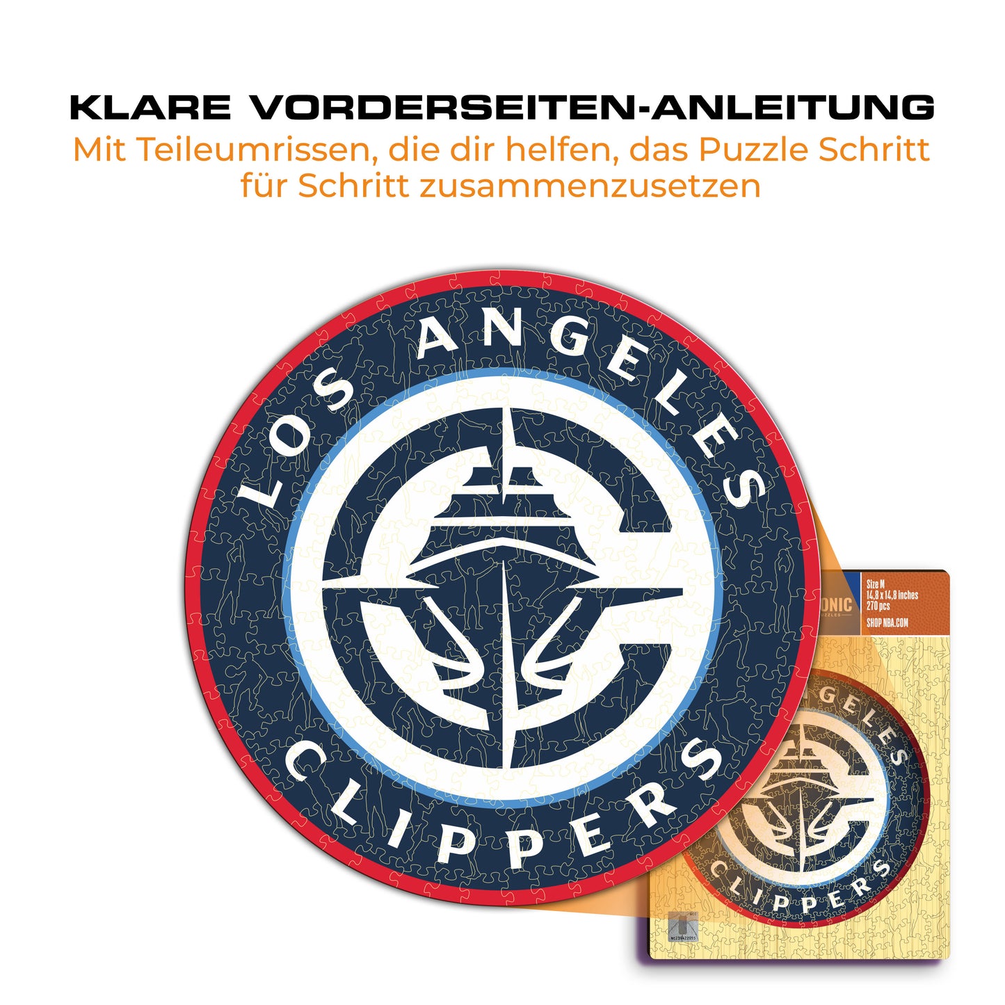 Los Angeles Clippers™ Logo - Holzpuzzle
