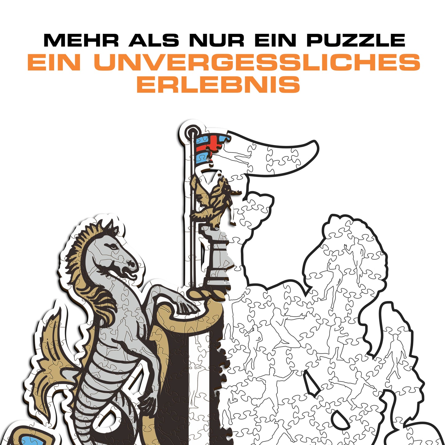 Newcastle United FC® Logo - Holzpuzzle