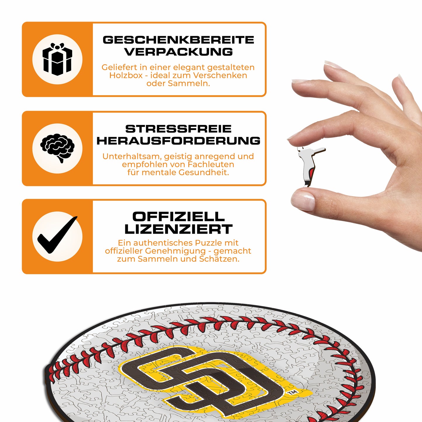 San Diego Padres™ - Holzpuzzle