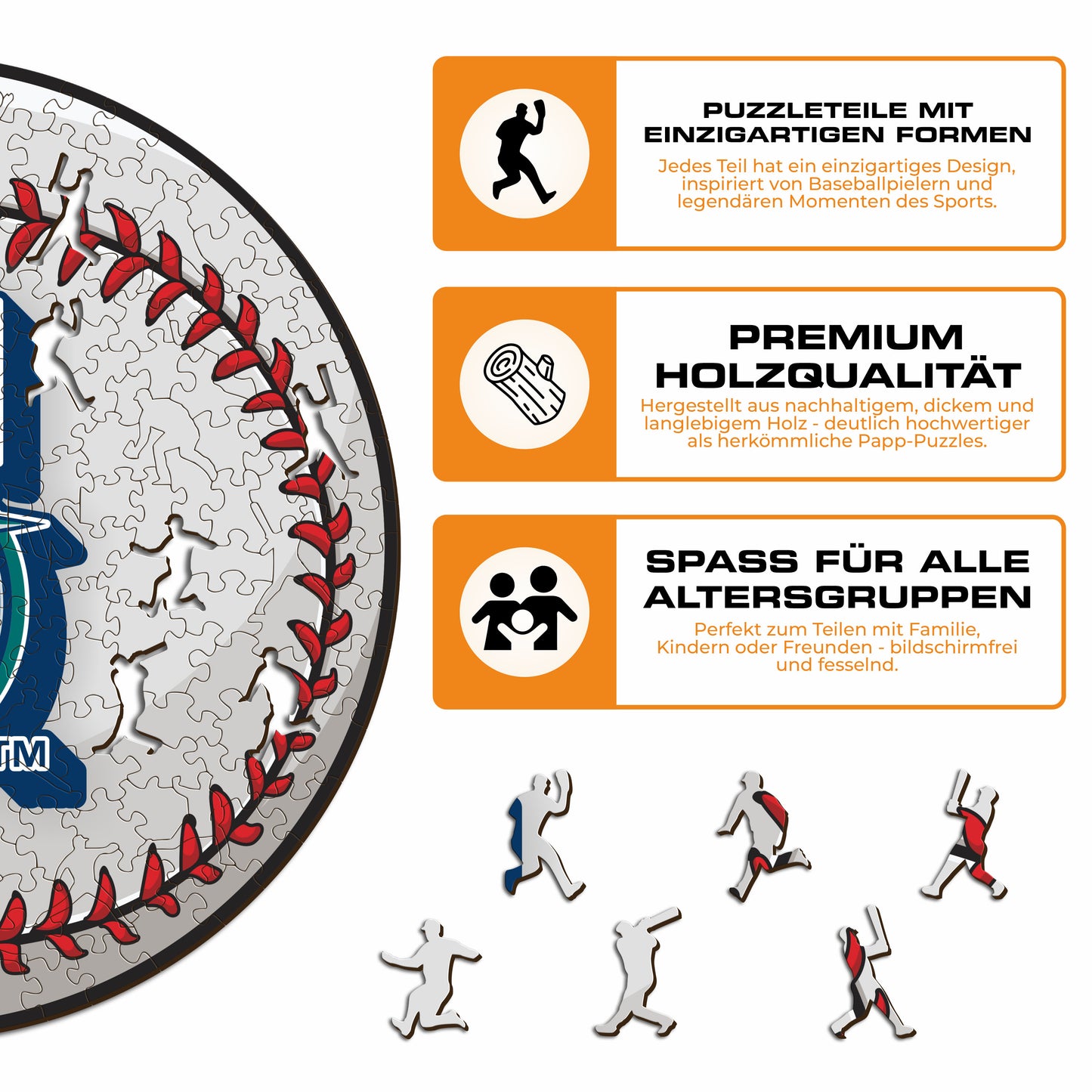 Seattle Mariners™ - Holzpuzzle