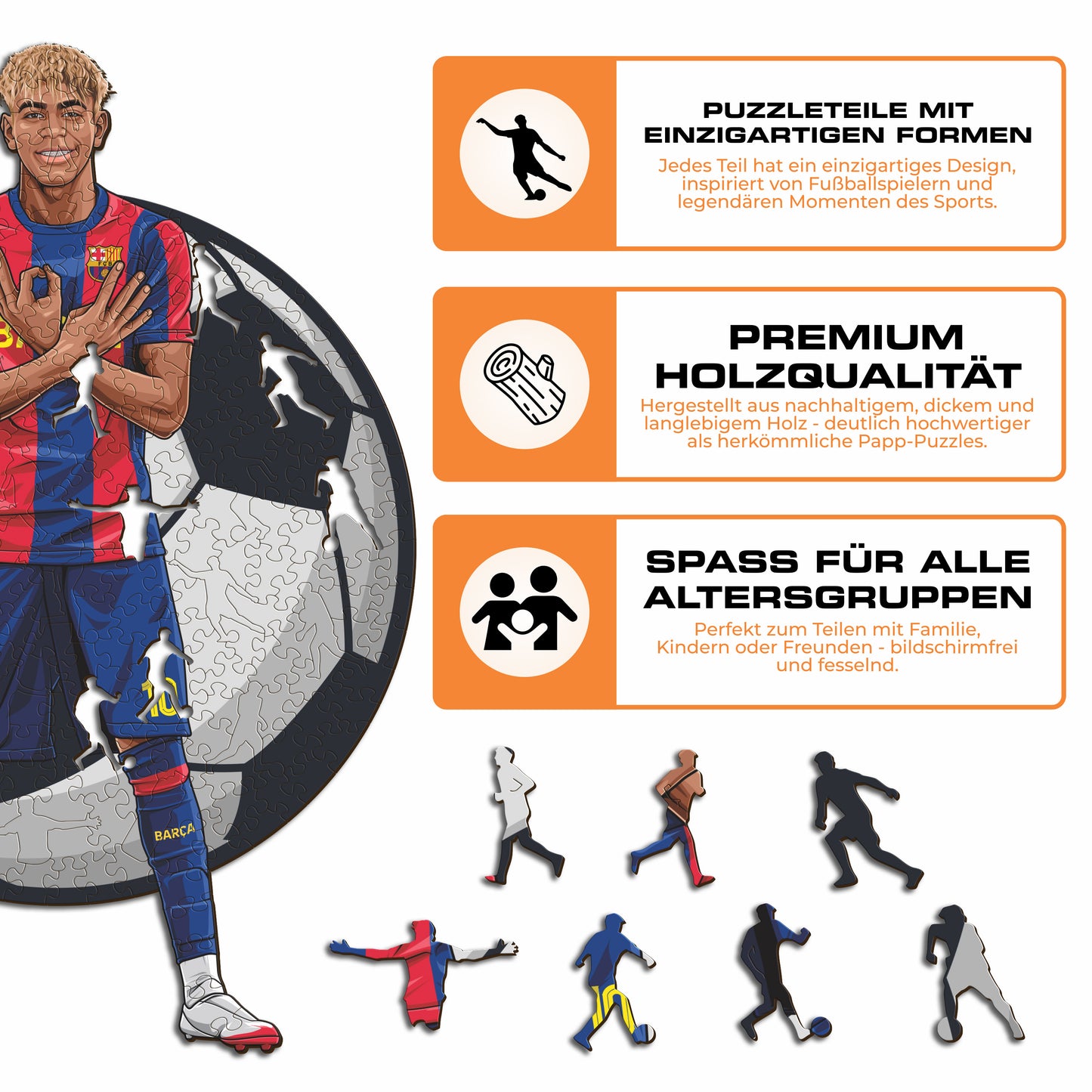 Lamine Yamal - Holzpuzzle