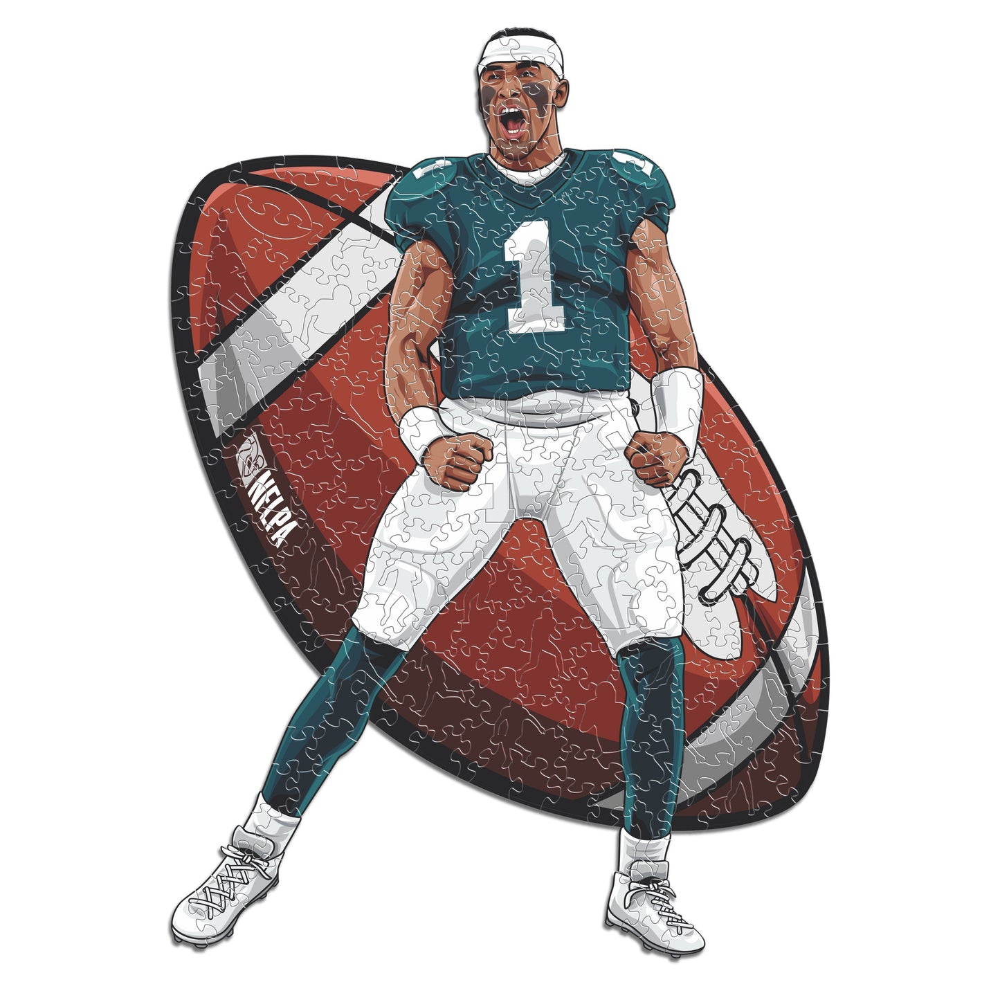 Jalen Hurts - Holzpuzzle